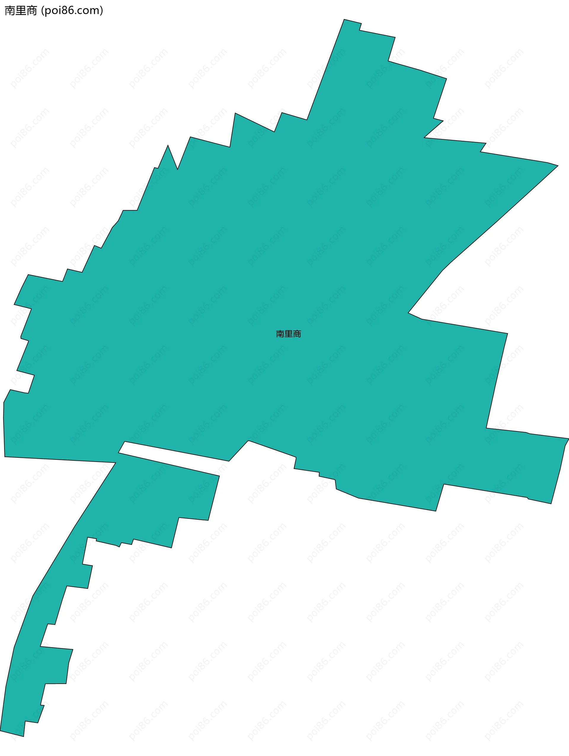 南里商边界地图