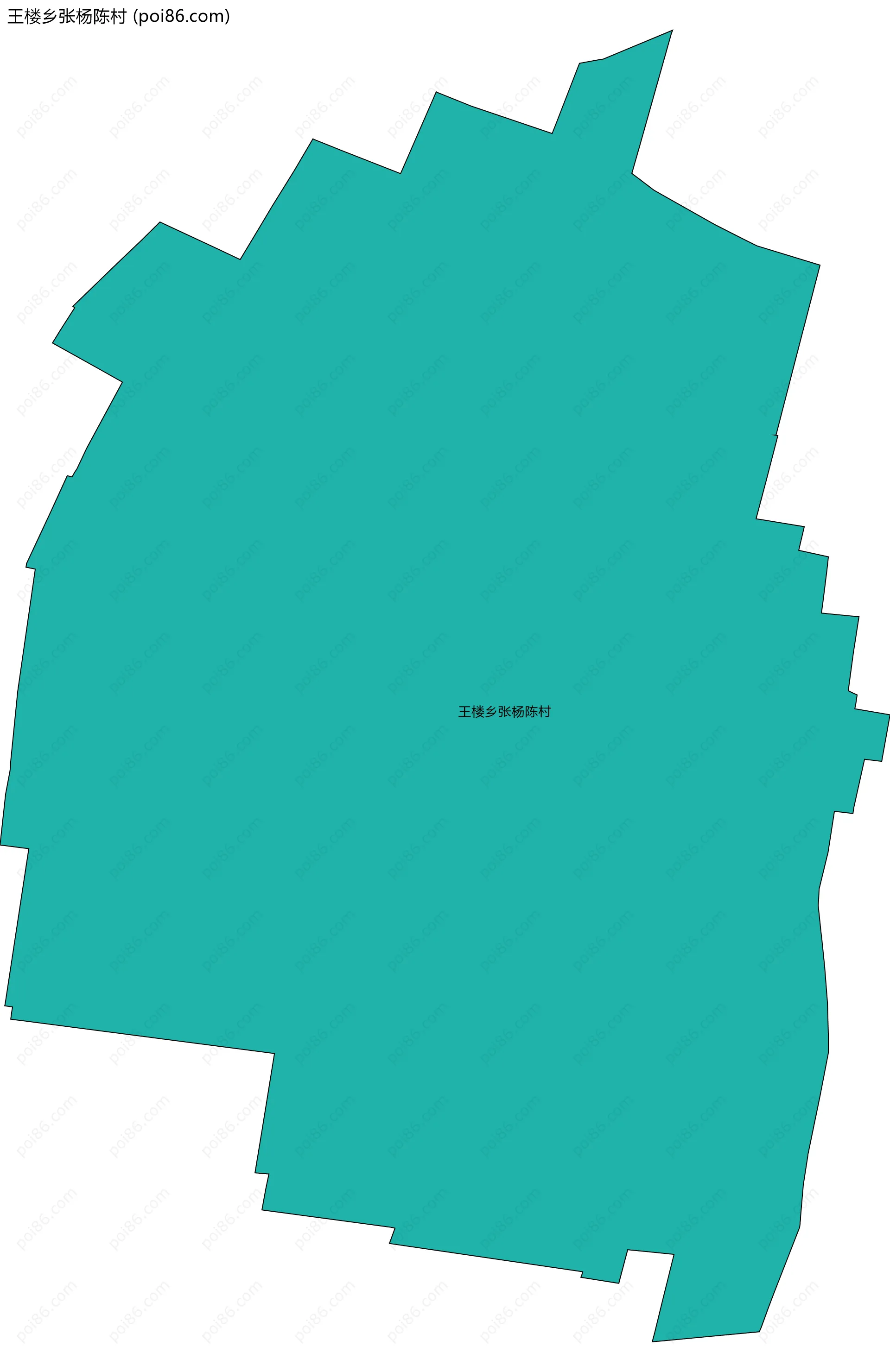 王楼乡张杨陈村边界地图