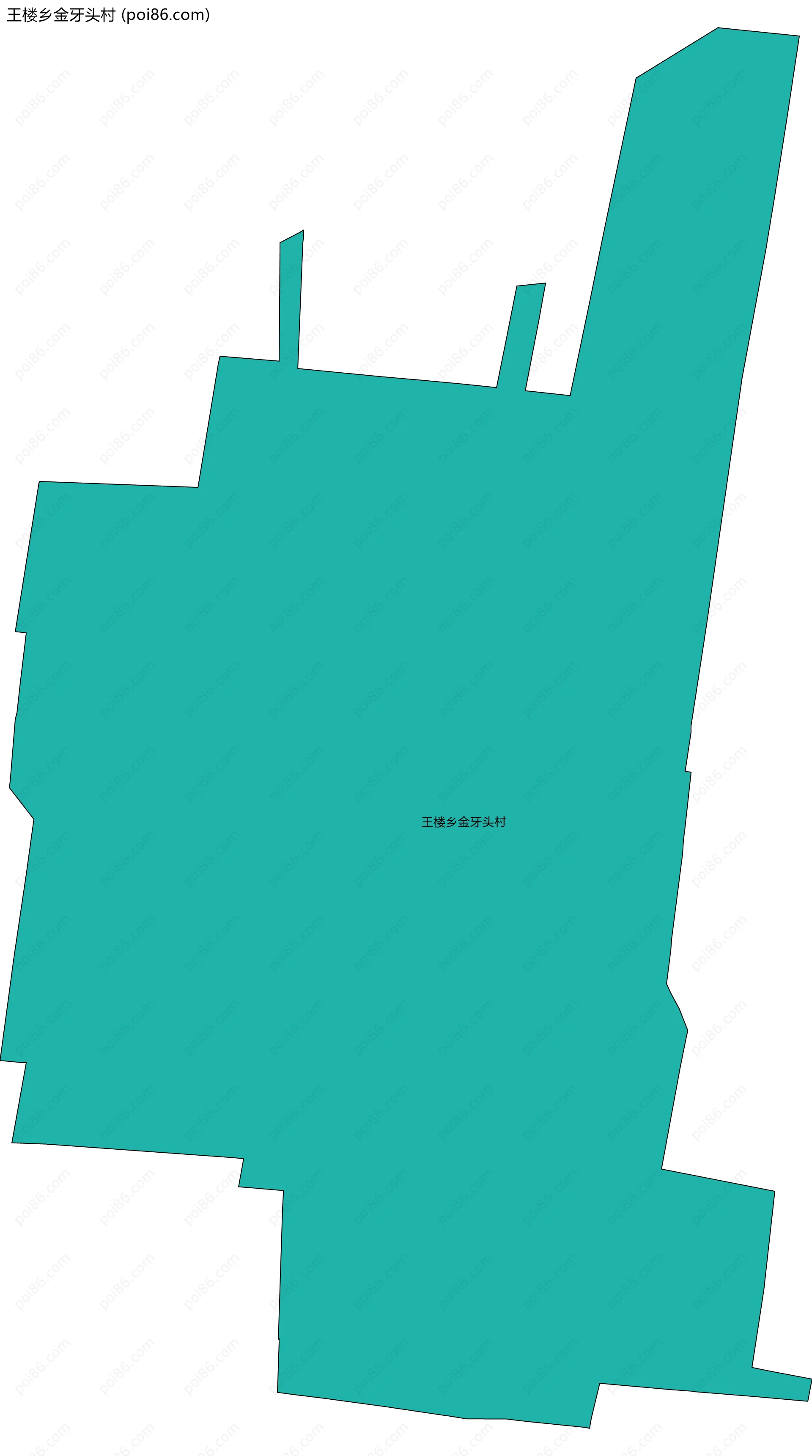 王楼乡金牙头村边界地图