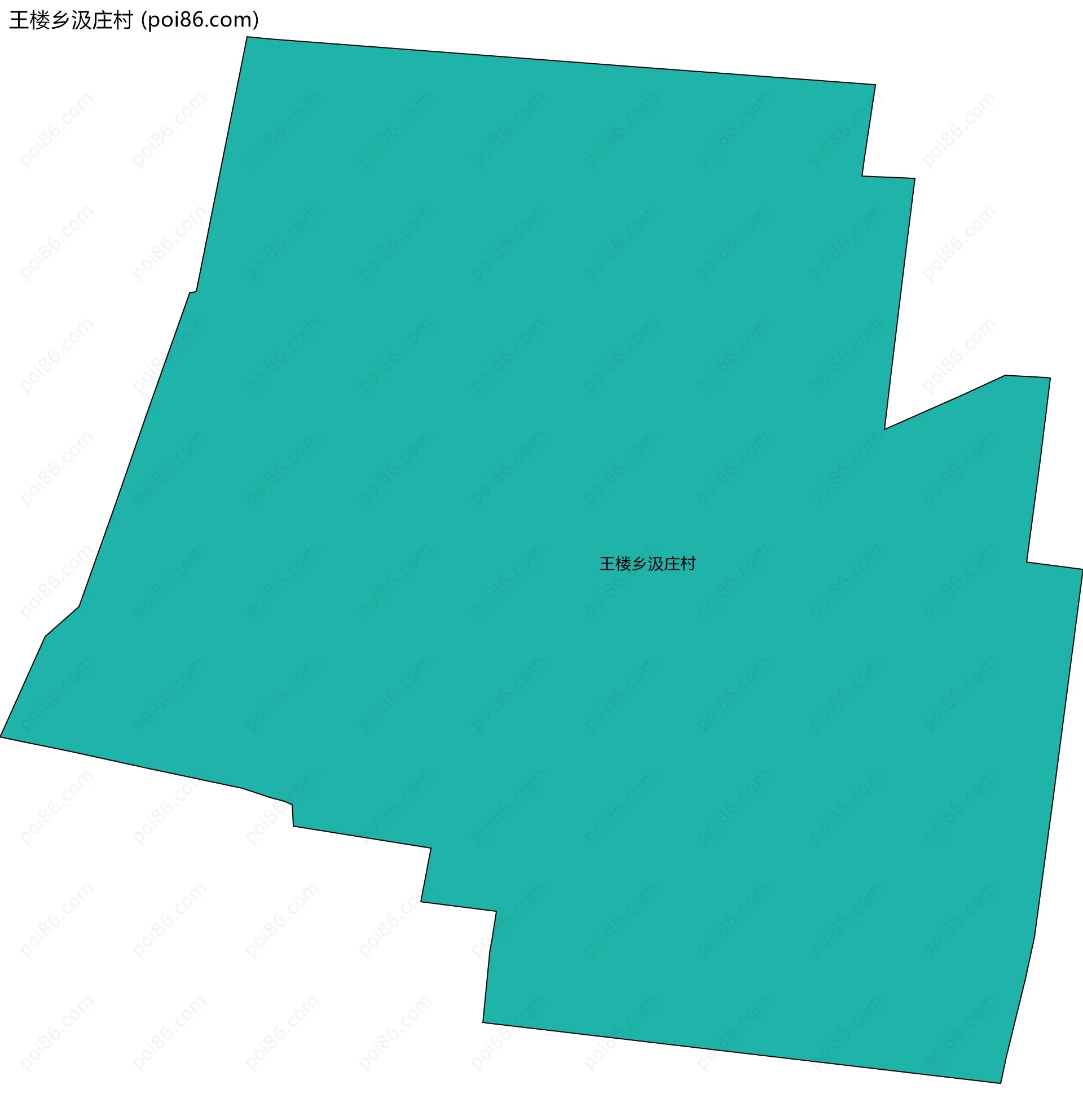 王楼乡汲庄村边界地图
