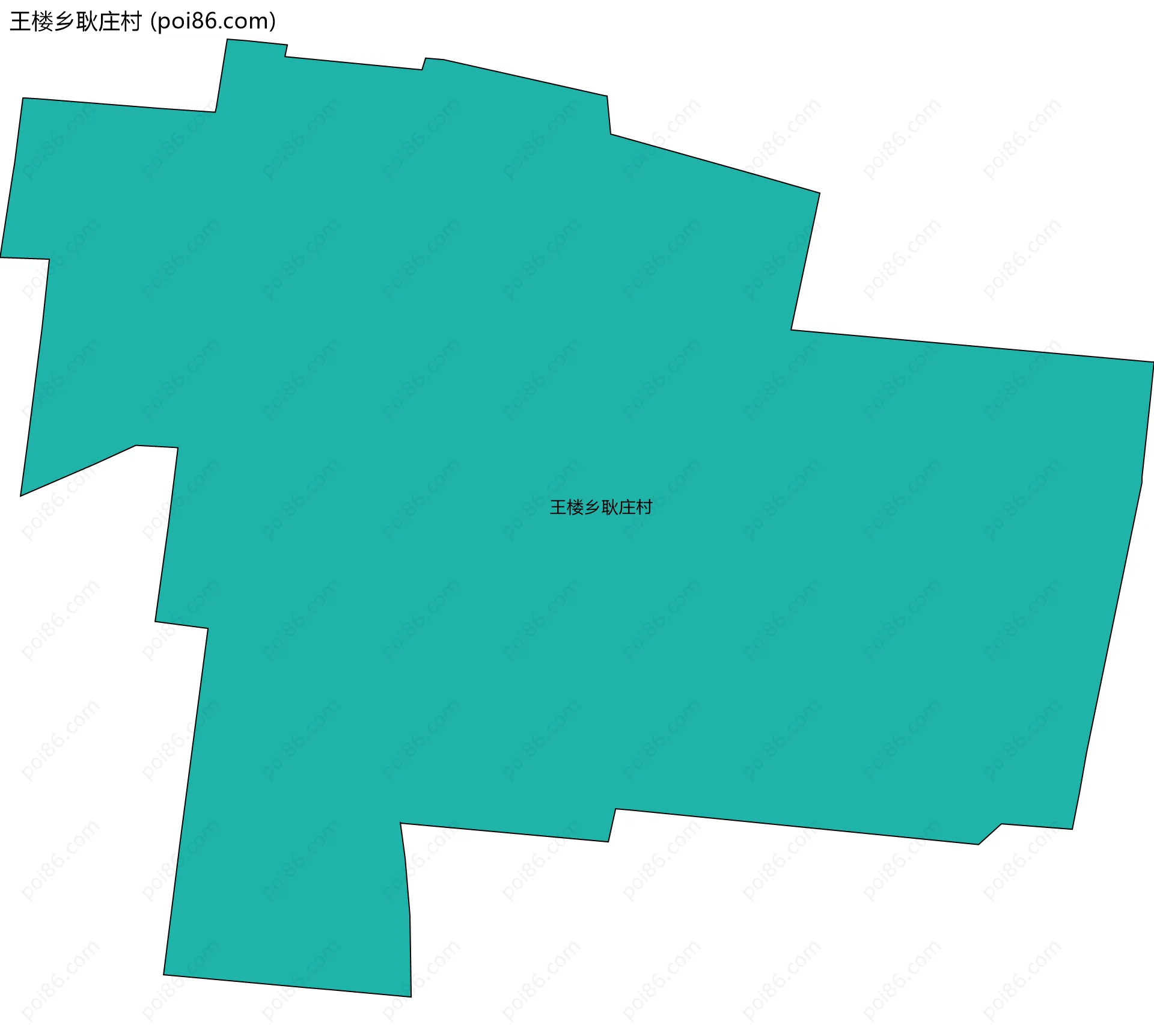 王楼乡耿庄村边界地图