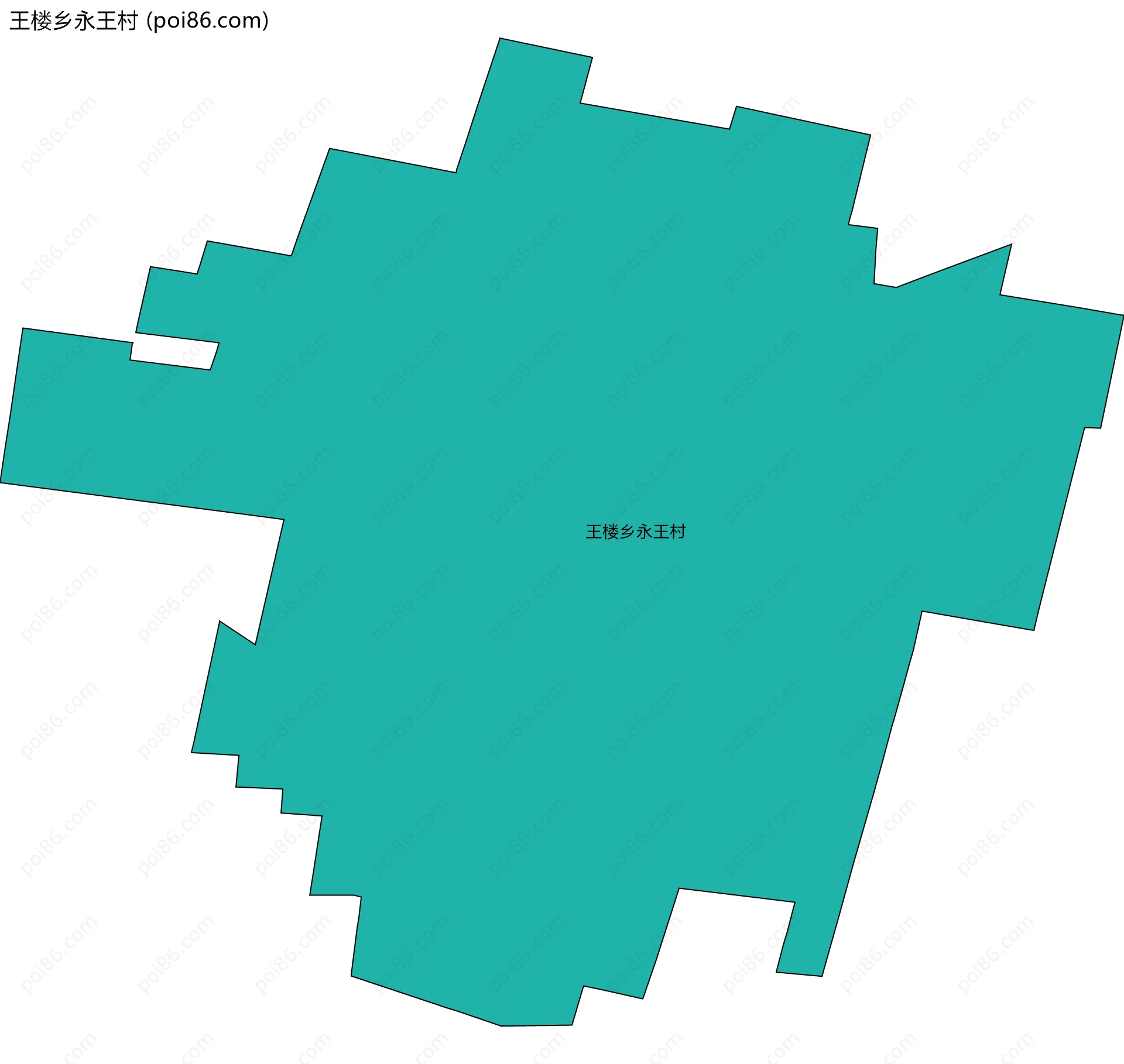 王楼乡永王村边界地图
