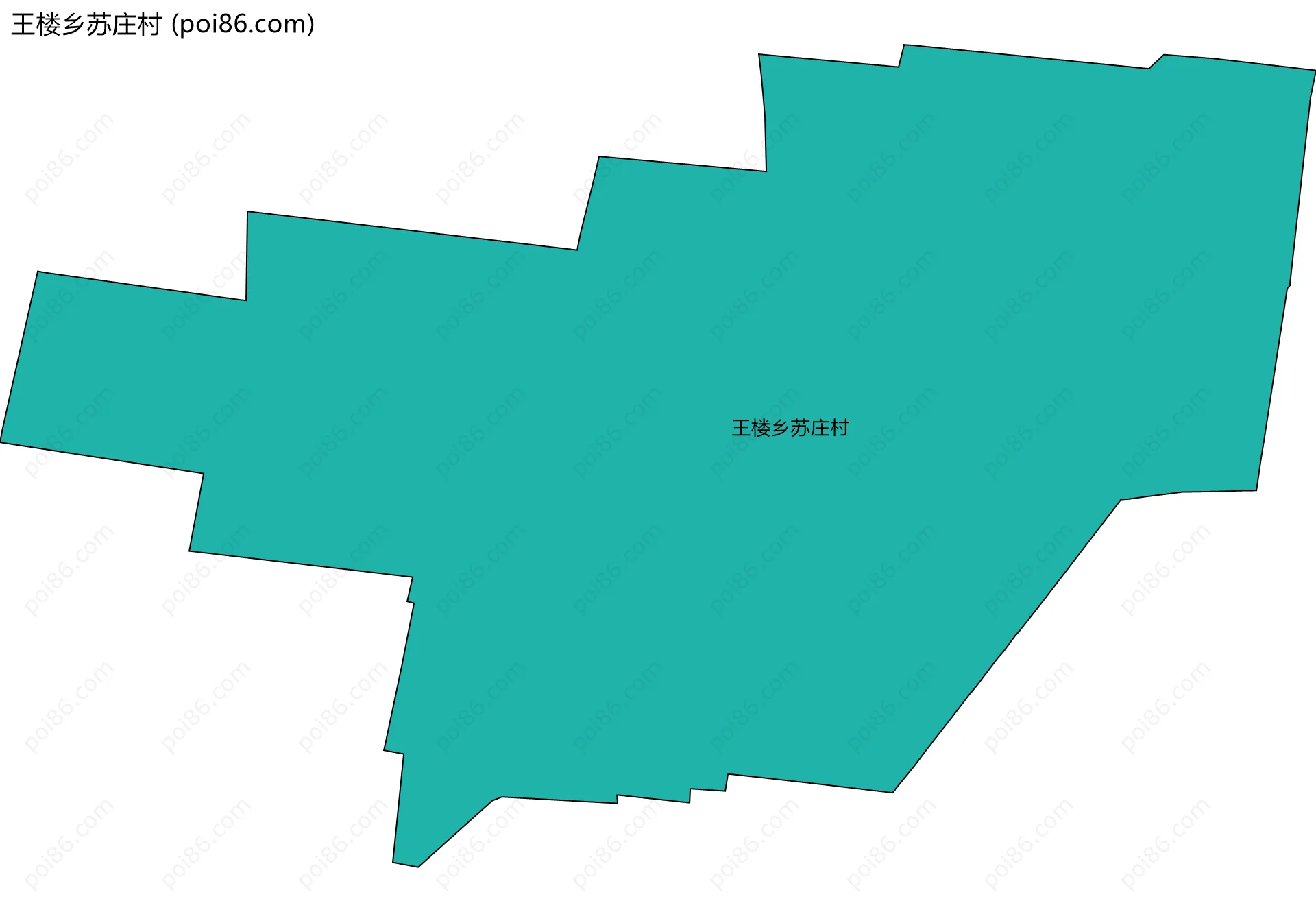 王楼乡苏庄村边界地图