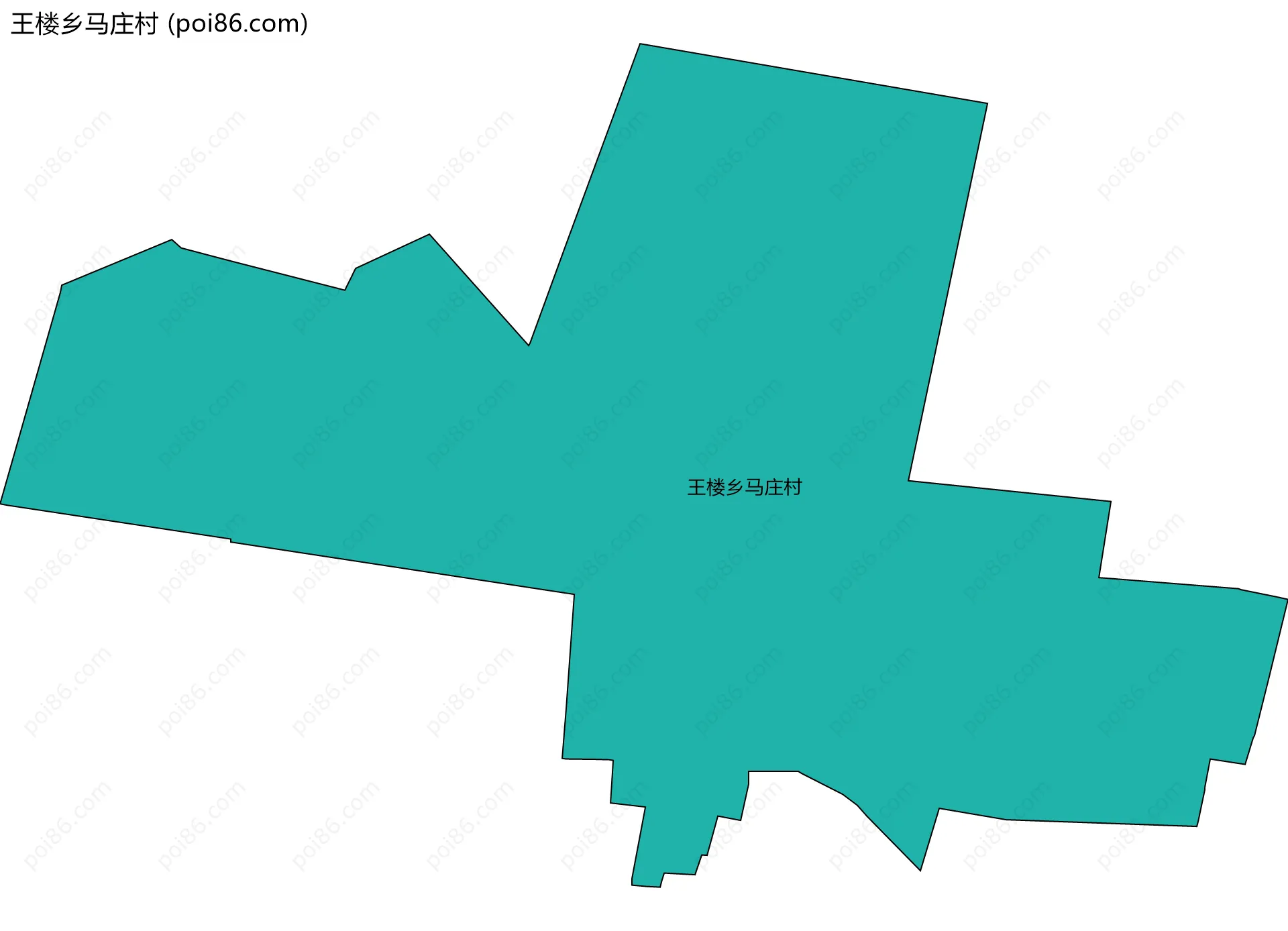 王楼乡马庄村边界地图