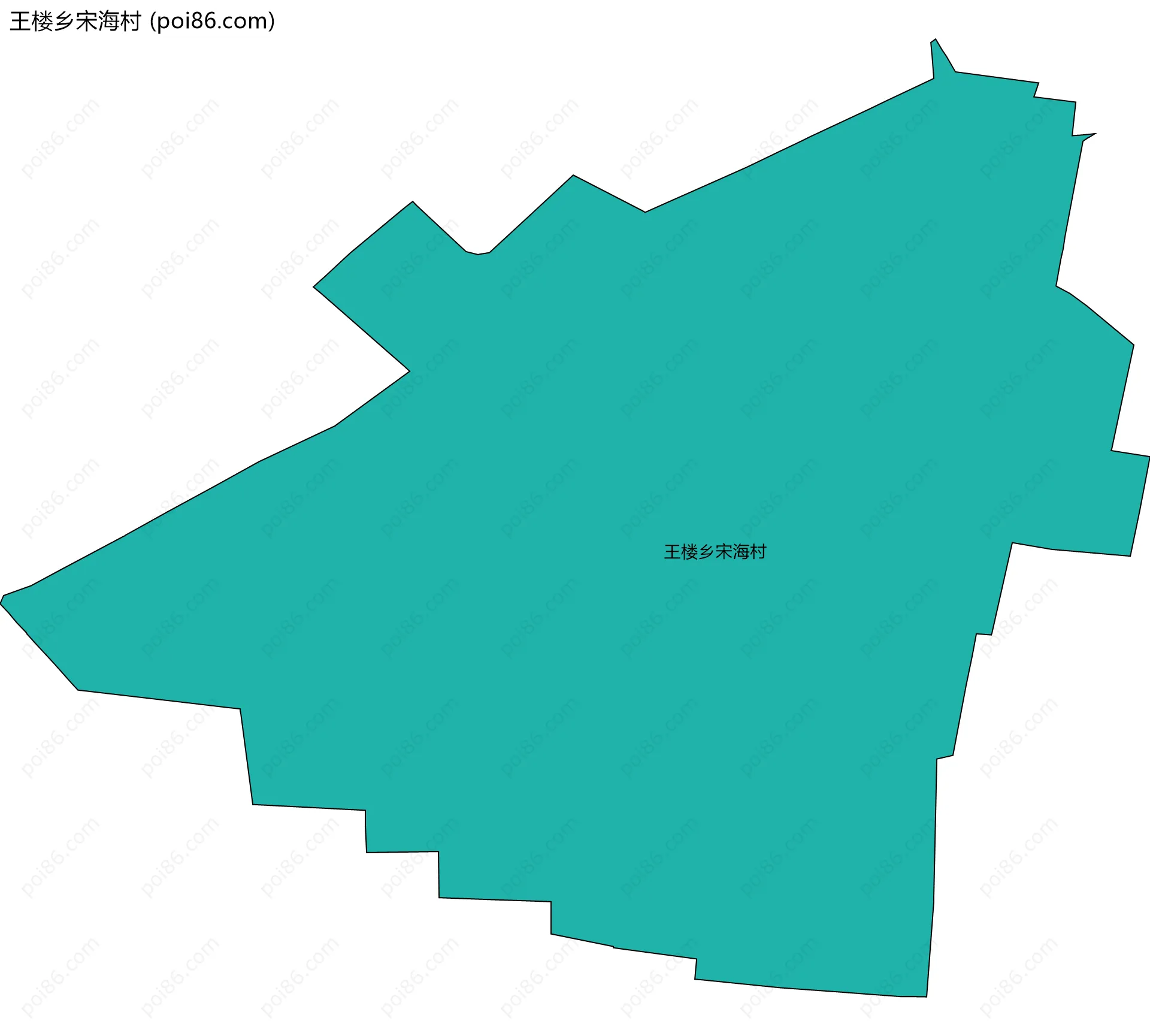 王楼乡宋海村边界地图