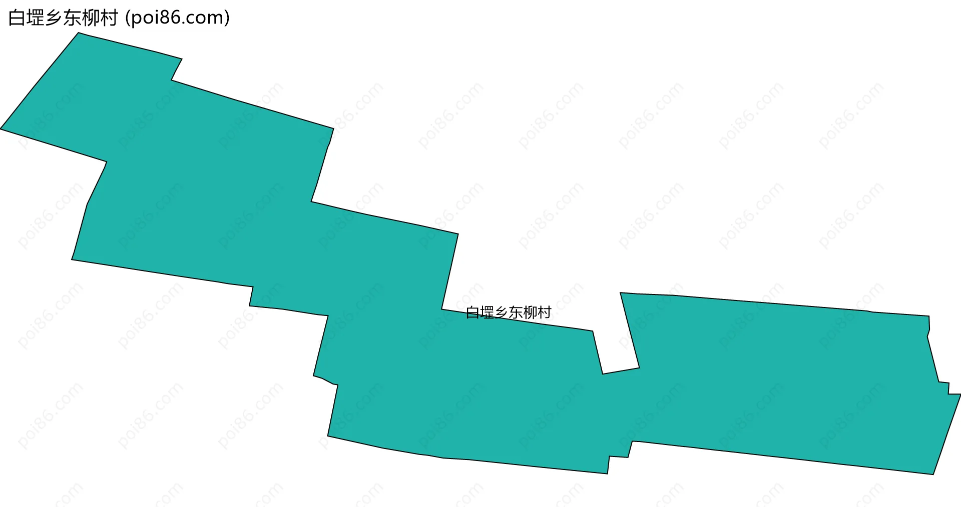 白堽乡东柳村边界地图