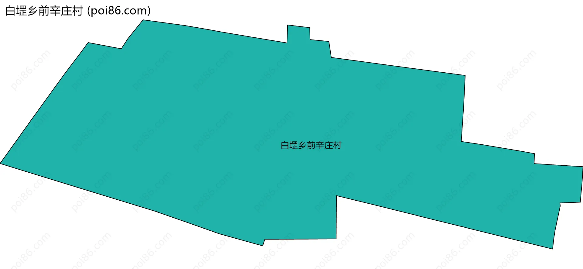 白堽乡前辛庄村边界地图