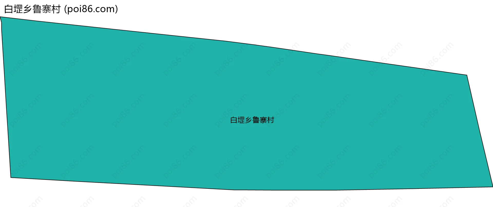 白堽乡鲁寨村边界地图