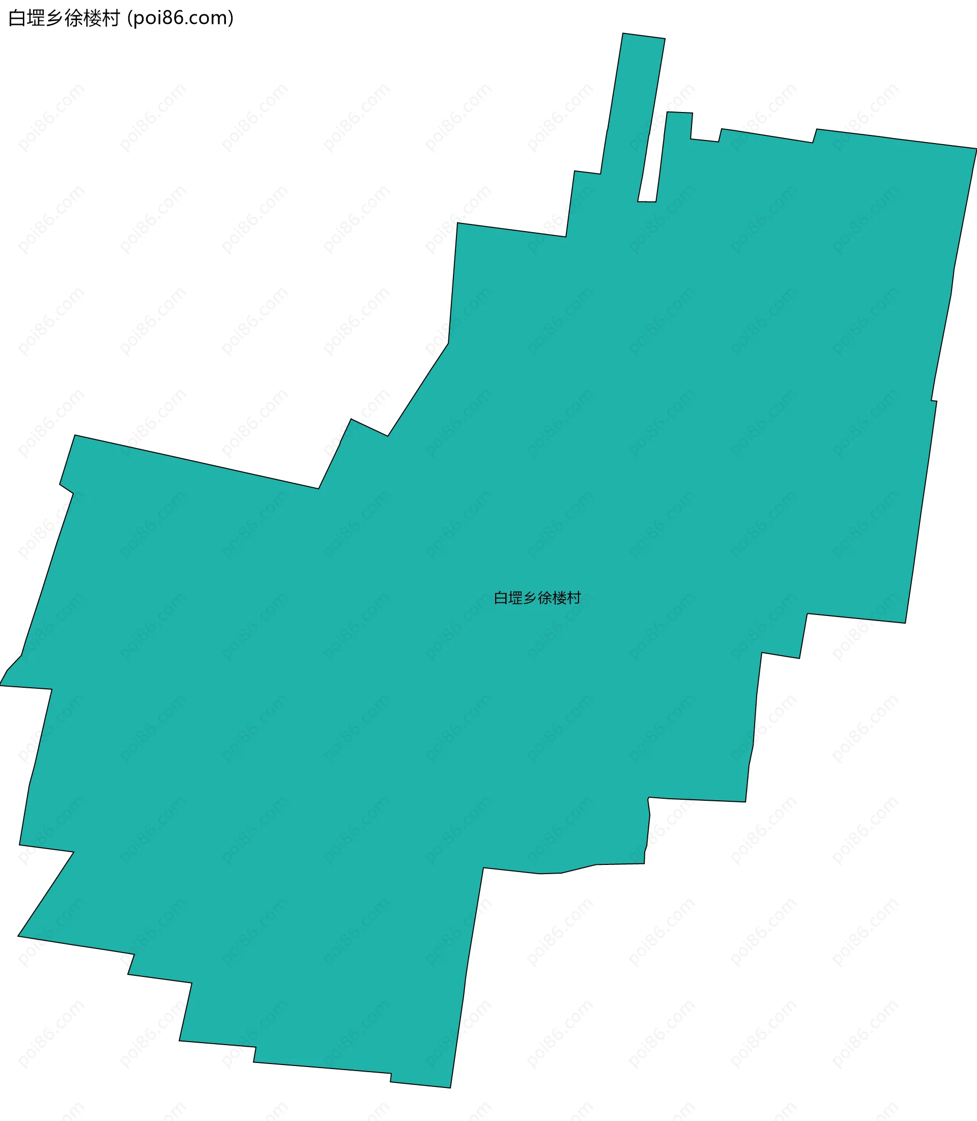 白堽乡徐楼村边界地图