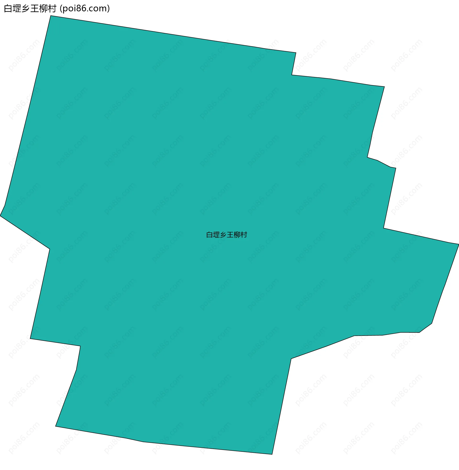 白堽乡王柳村边界地图
