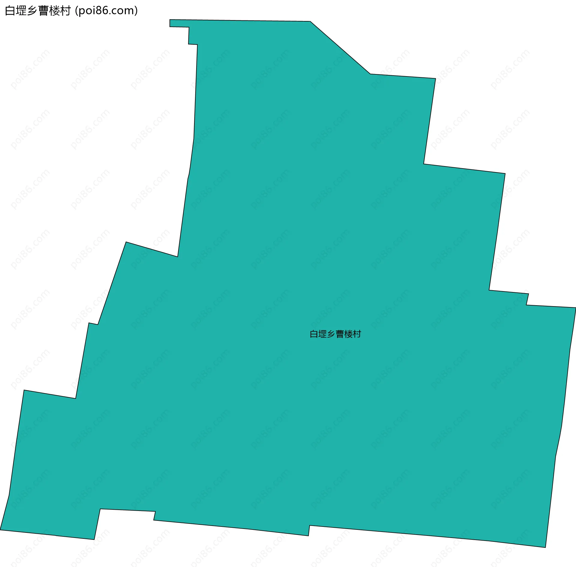 白堽乡曹楼村边界地图