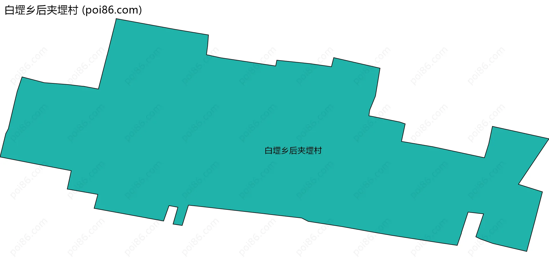 白堽乡后夹堽村边界地图