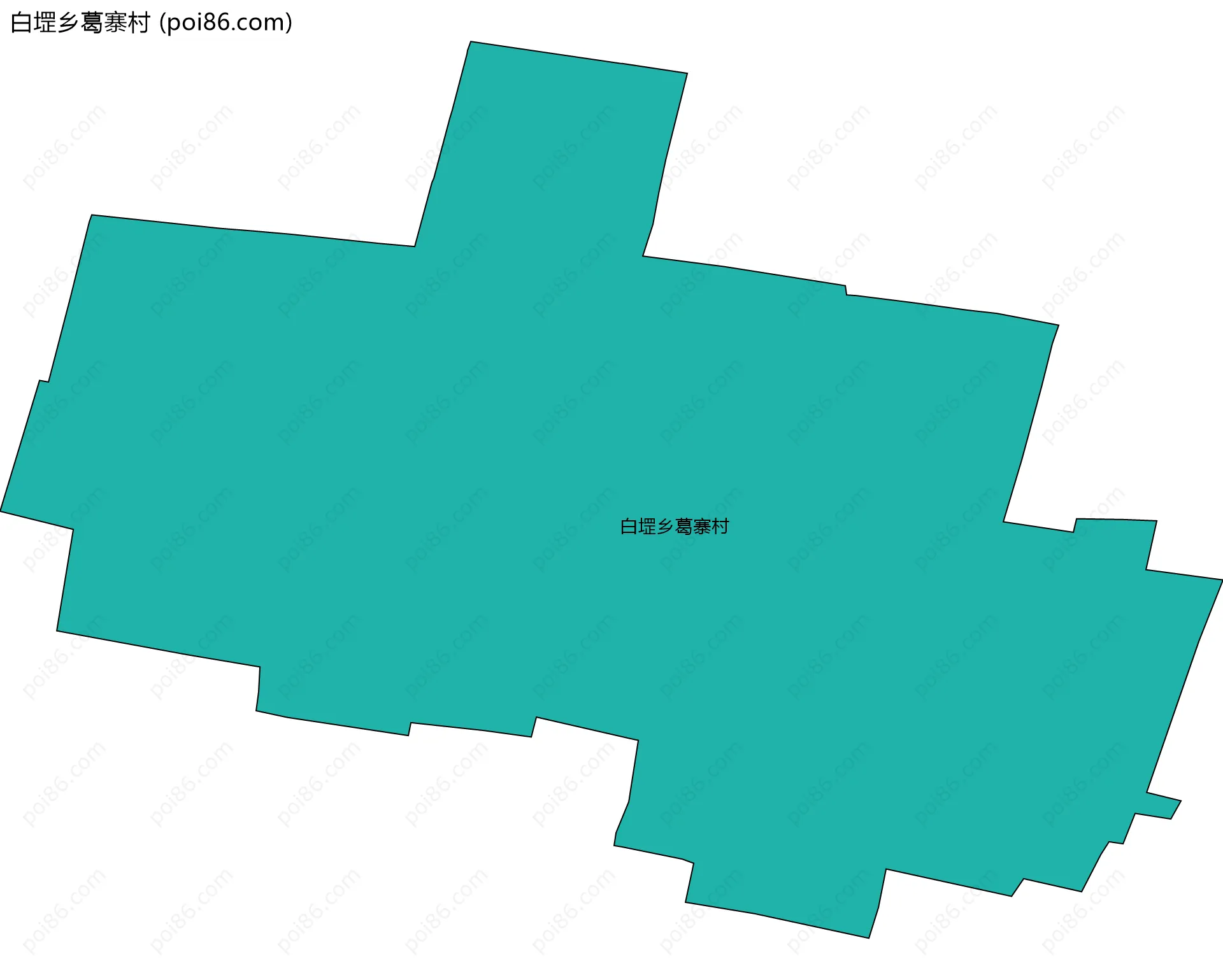 白堽乡葛寨村边界地图