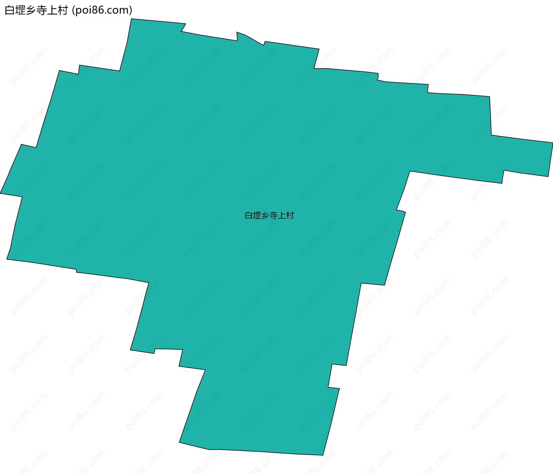 白堽乡寺上村边界地图