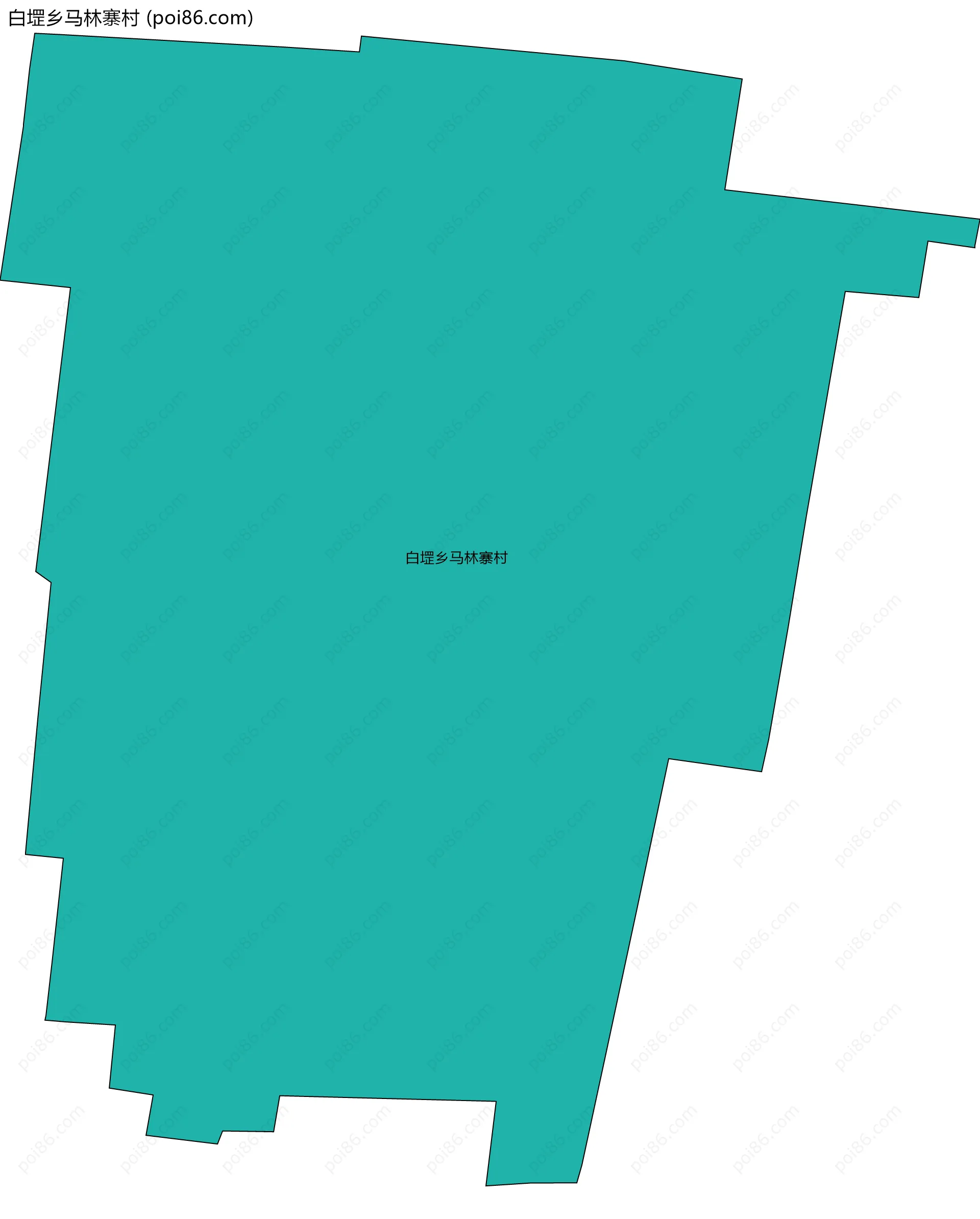 白堽乡马林寨村边界地图