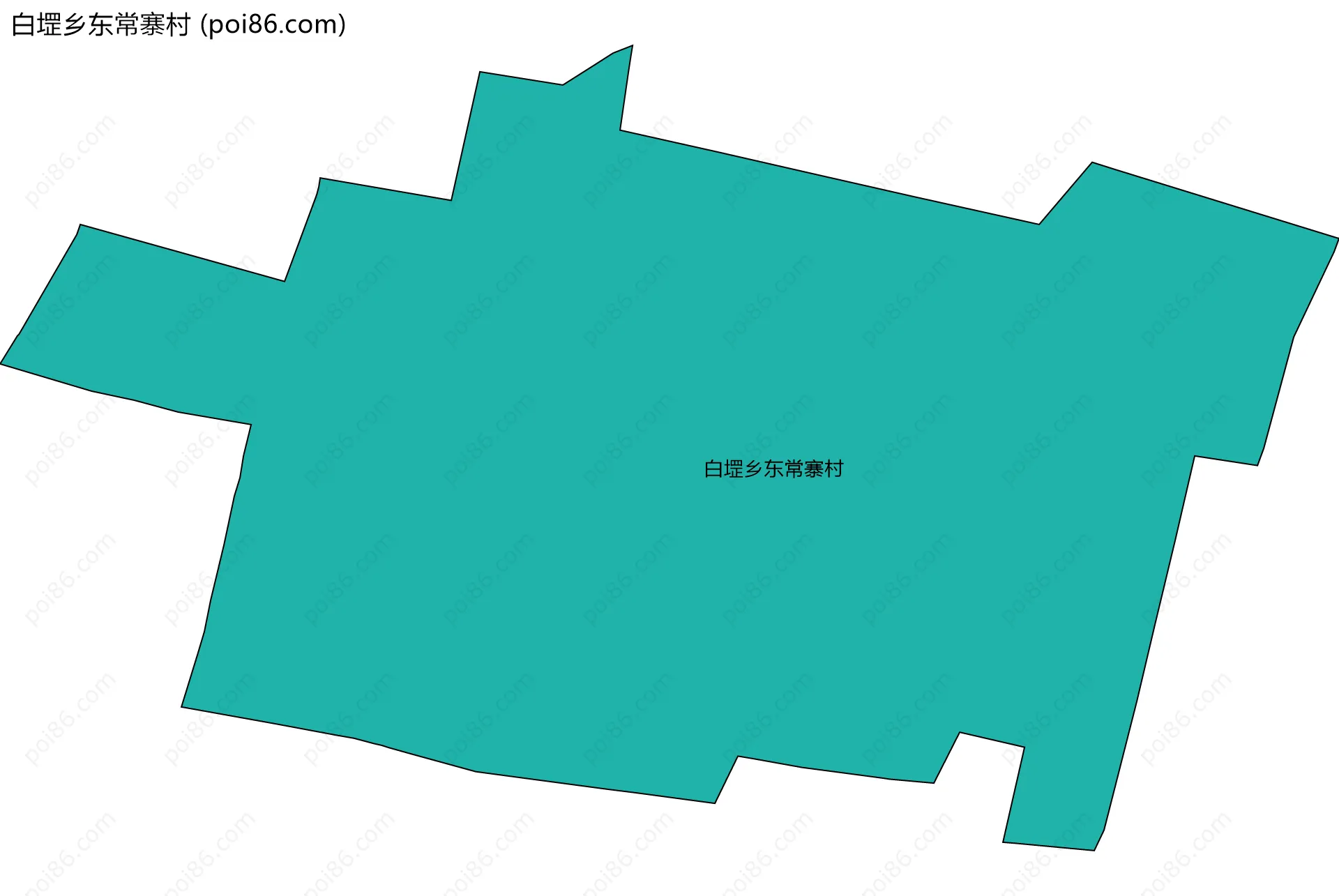 白堽乡东常寨村边界地图