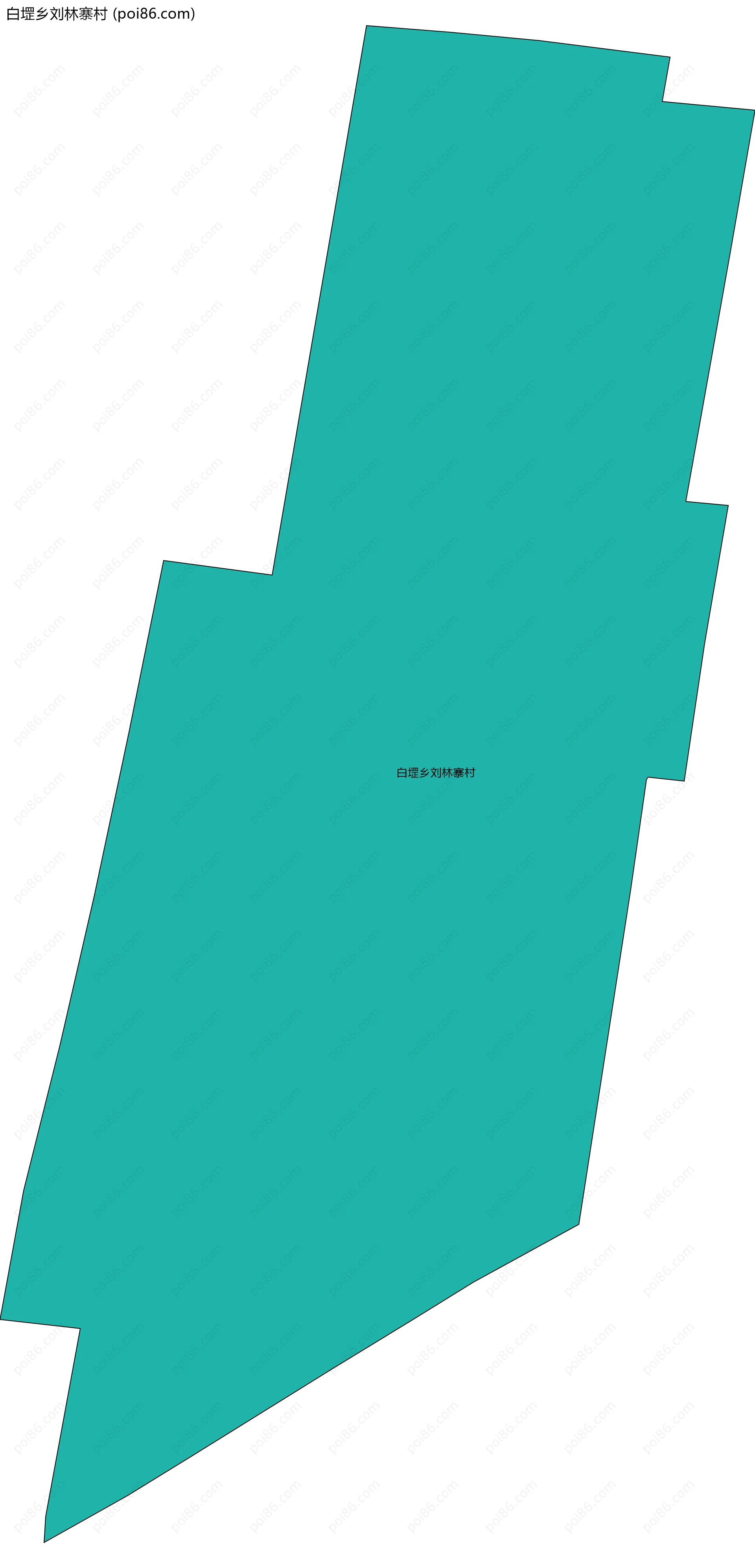 白堽乡刘林寨村边界地图