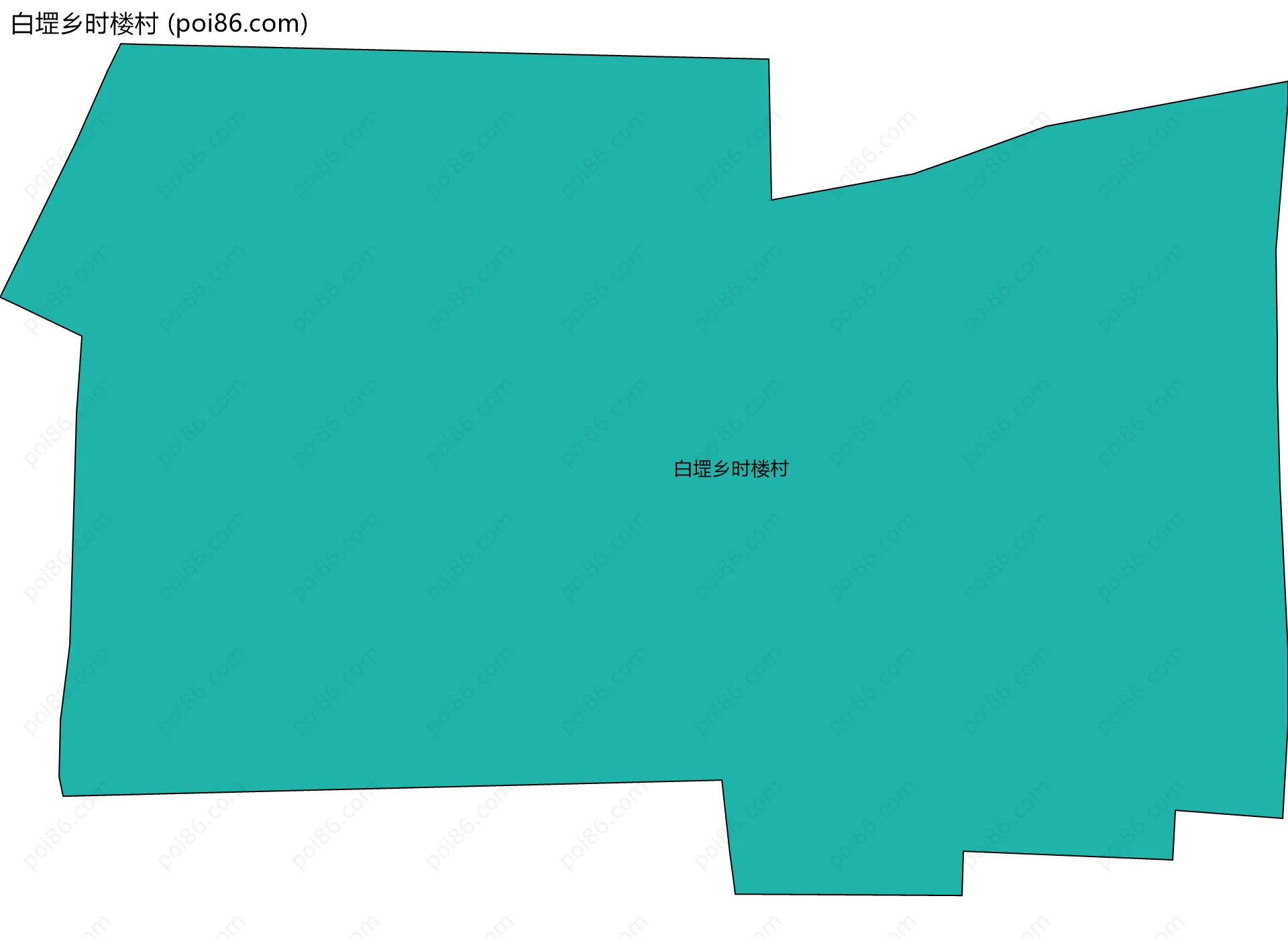 白堽乡时楼村边界地图