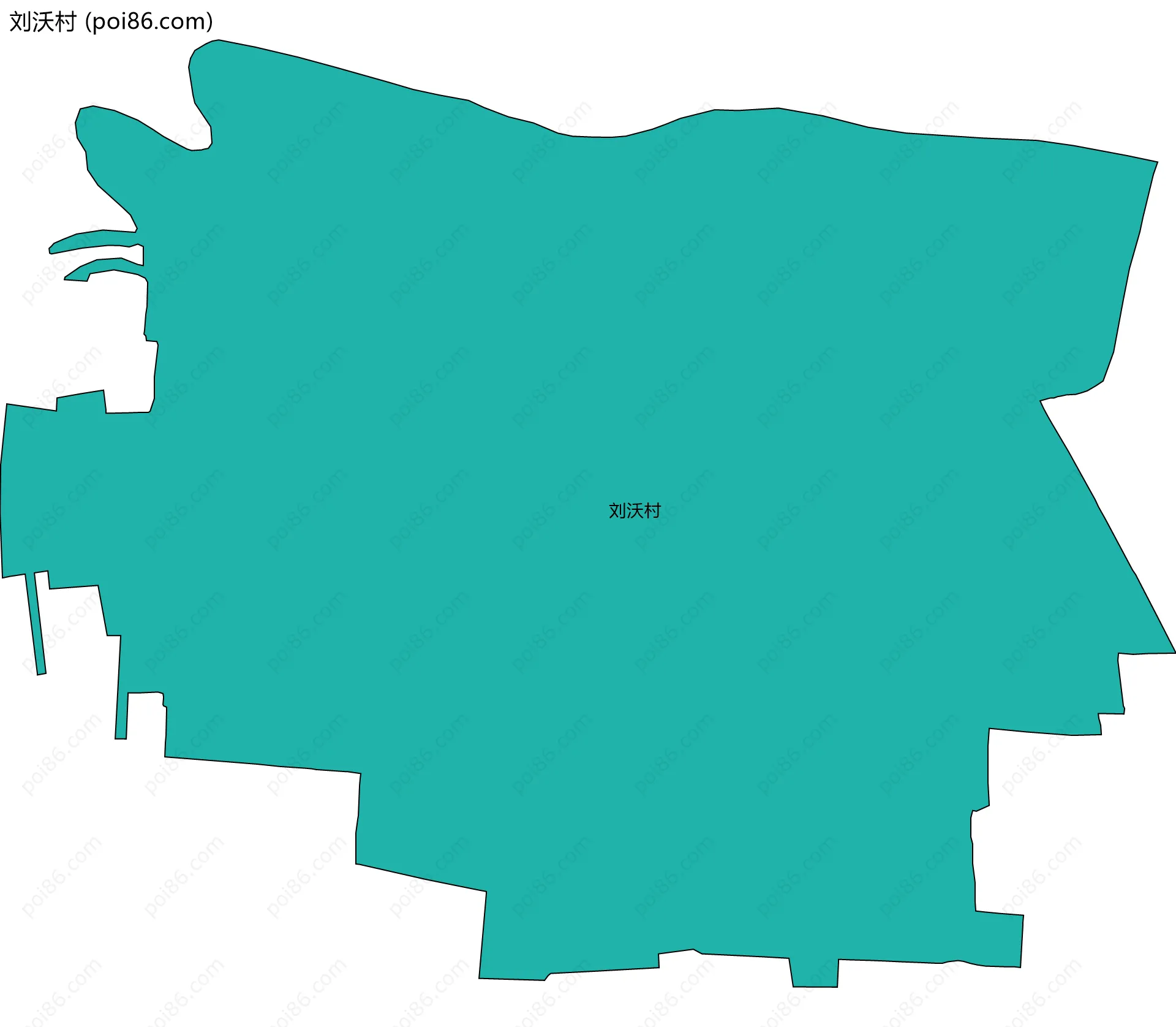 刘沃村边界地图