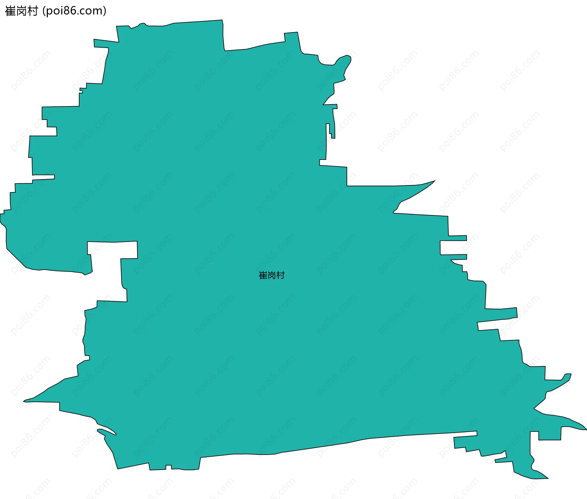 崔岗村边界地图