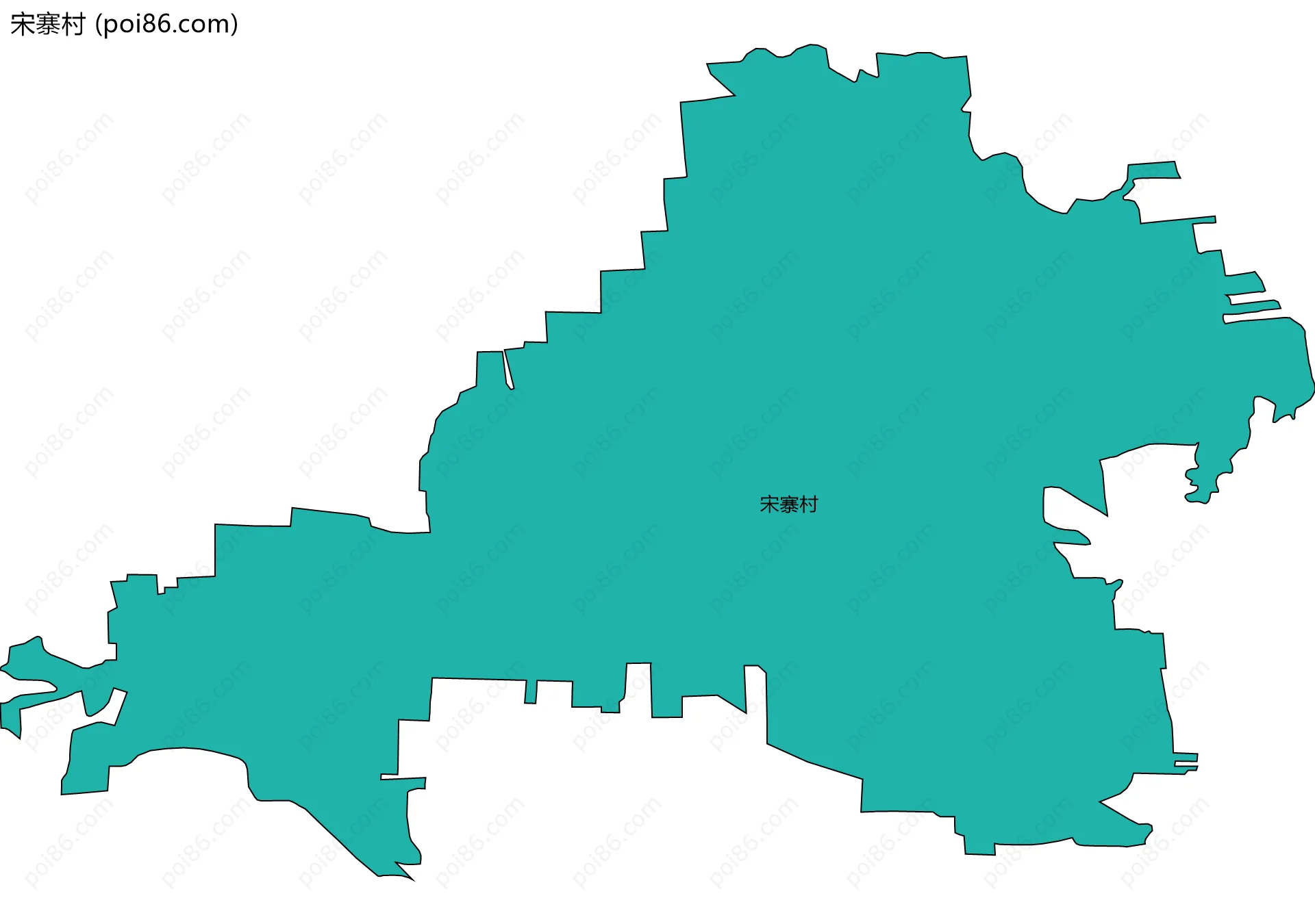 宋寨村边界地图