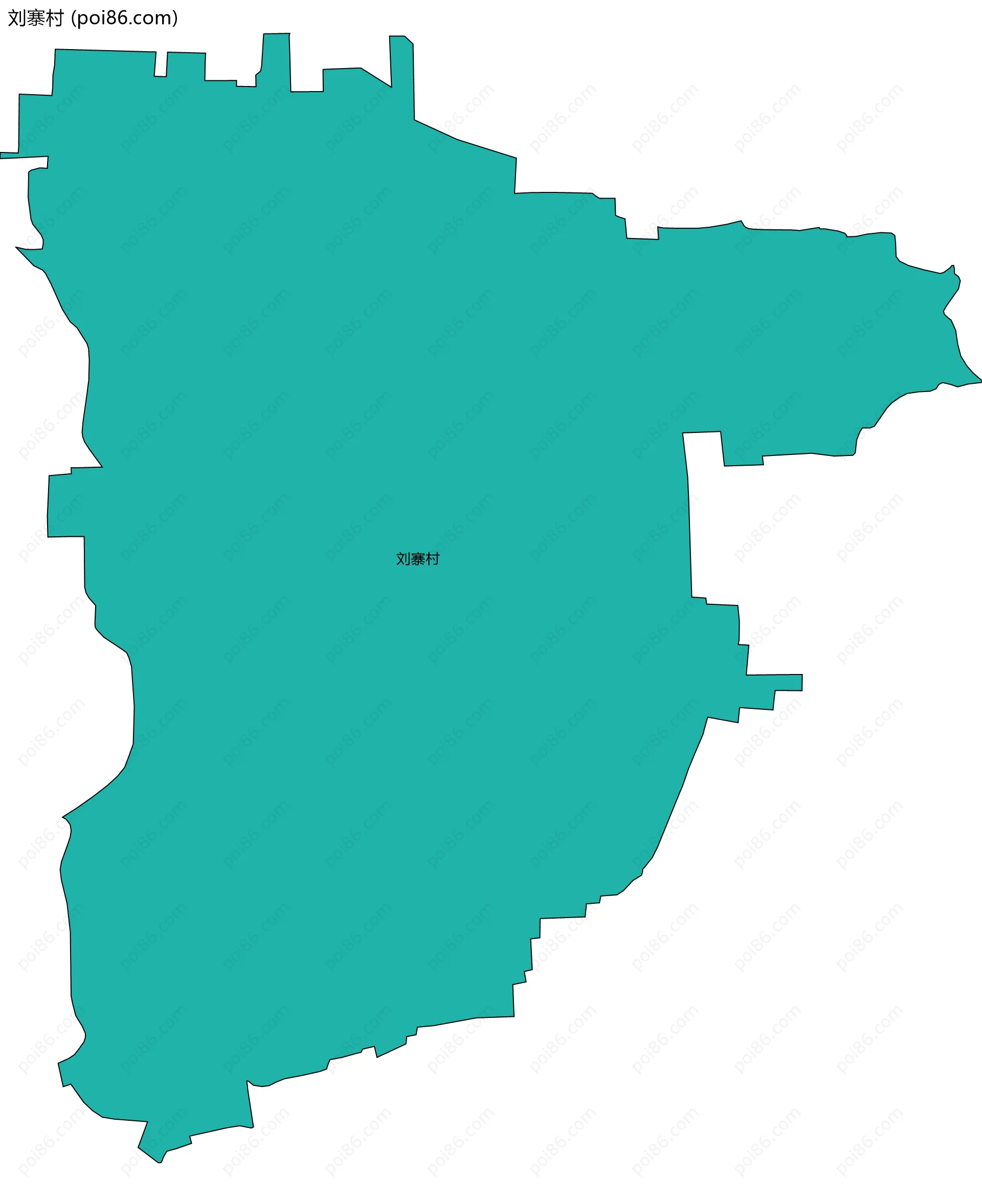 刘寨村边界地图