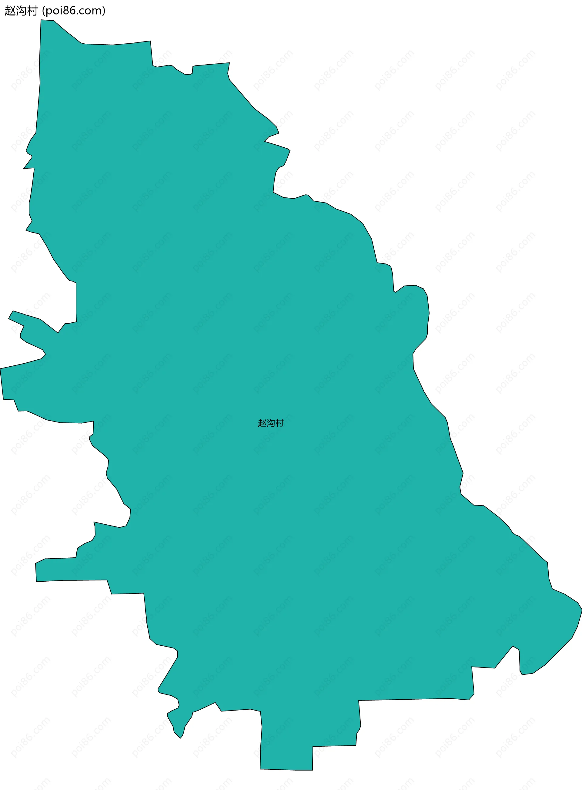 赵沟村边界地图