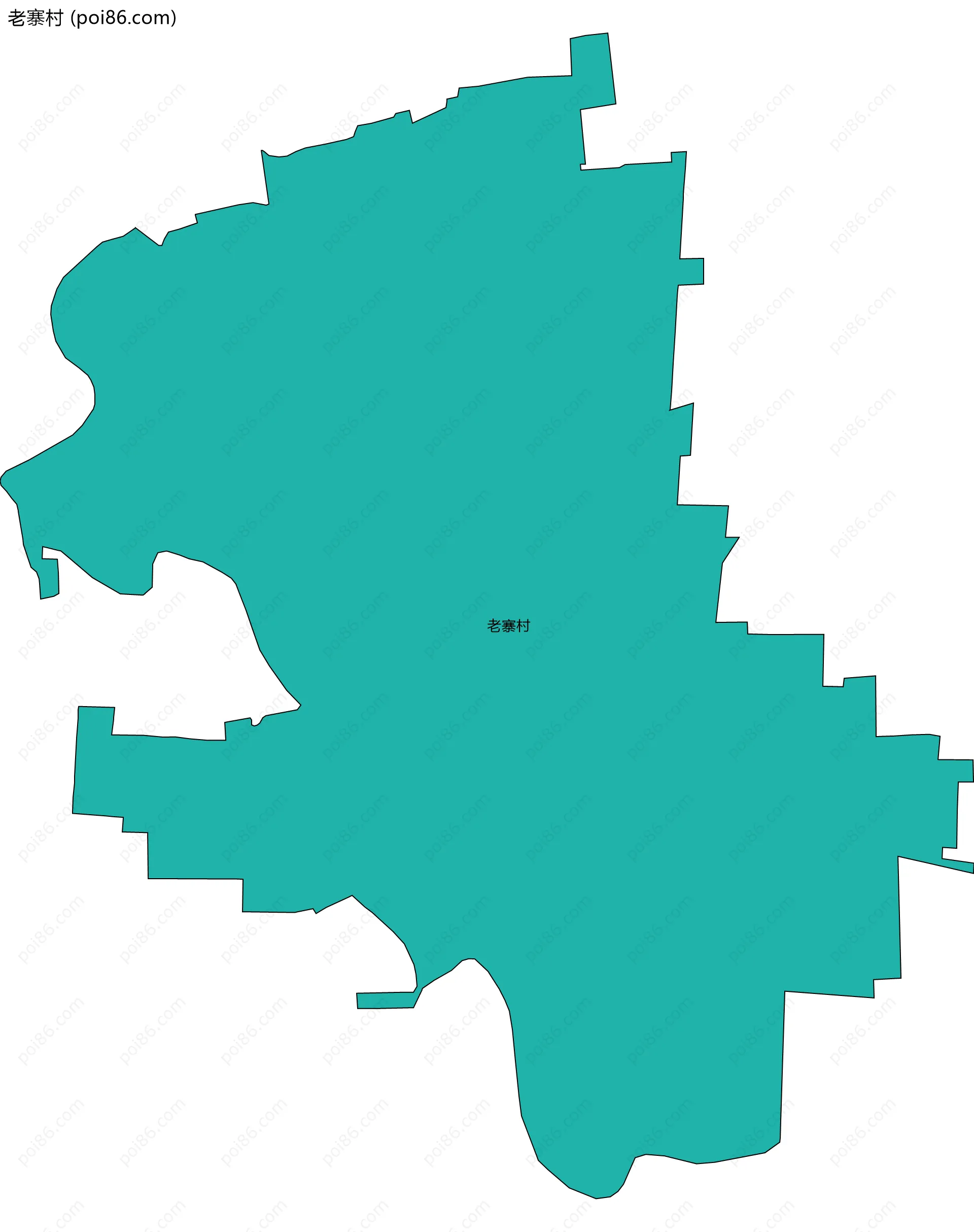 老寨村边界地图