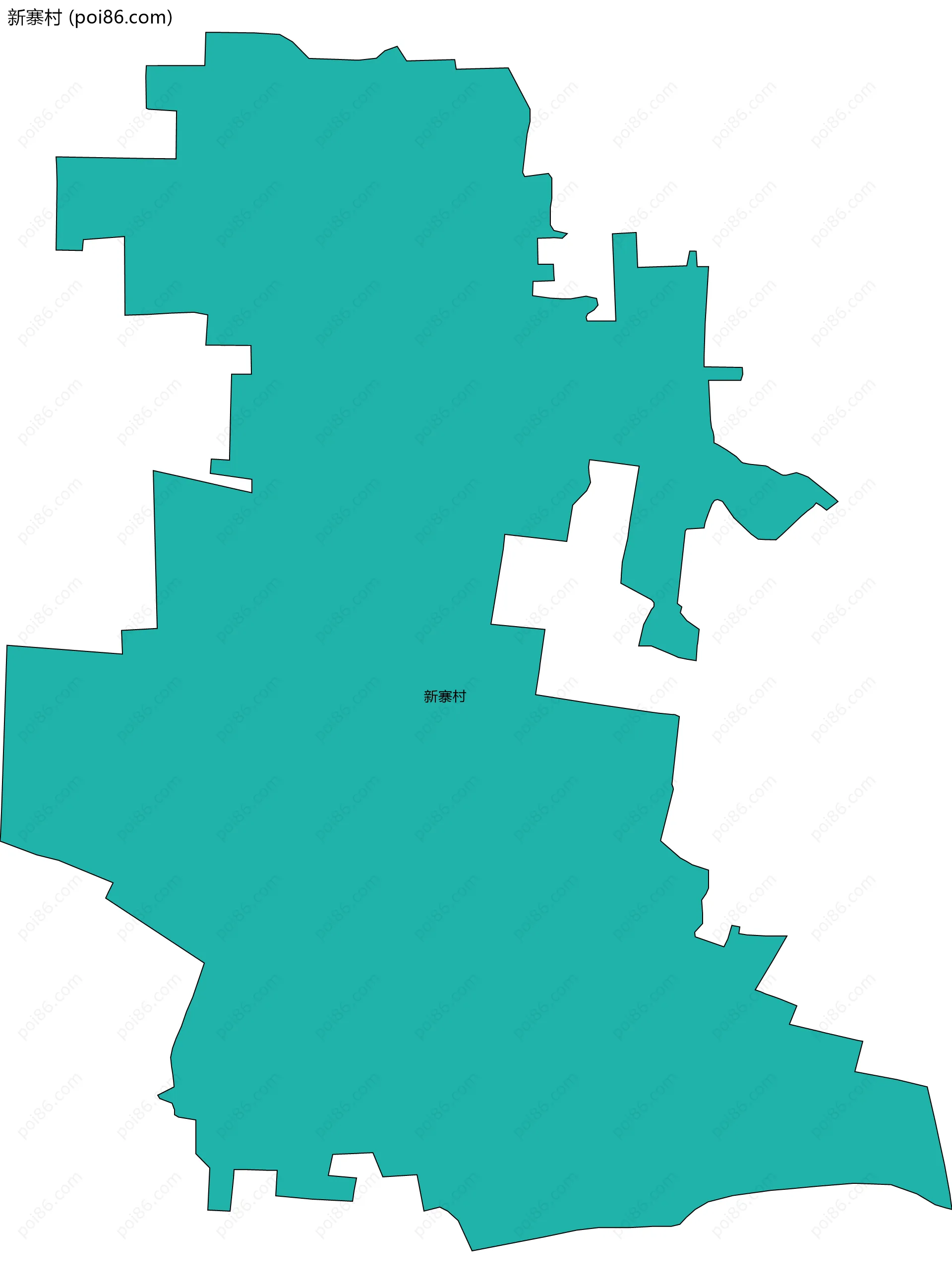 新寨村边界地图