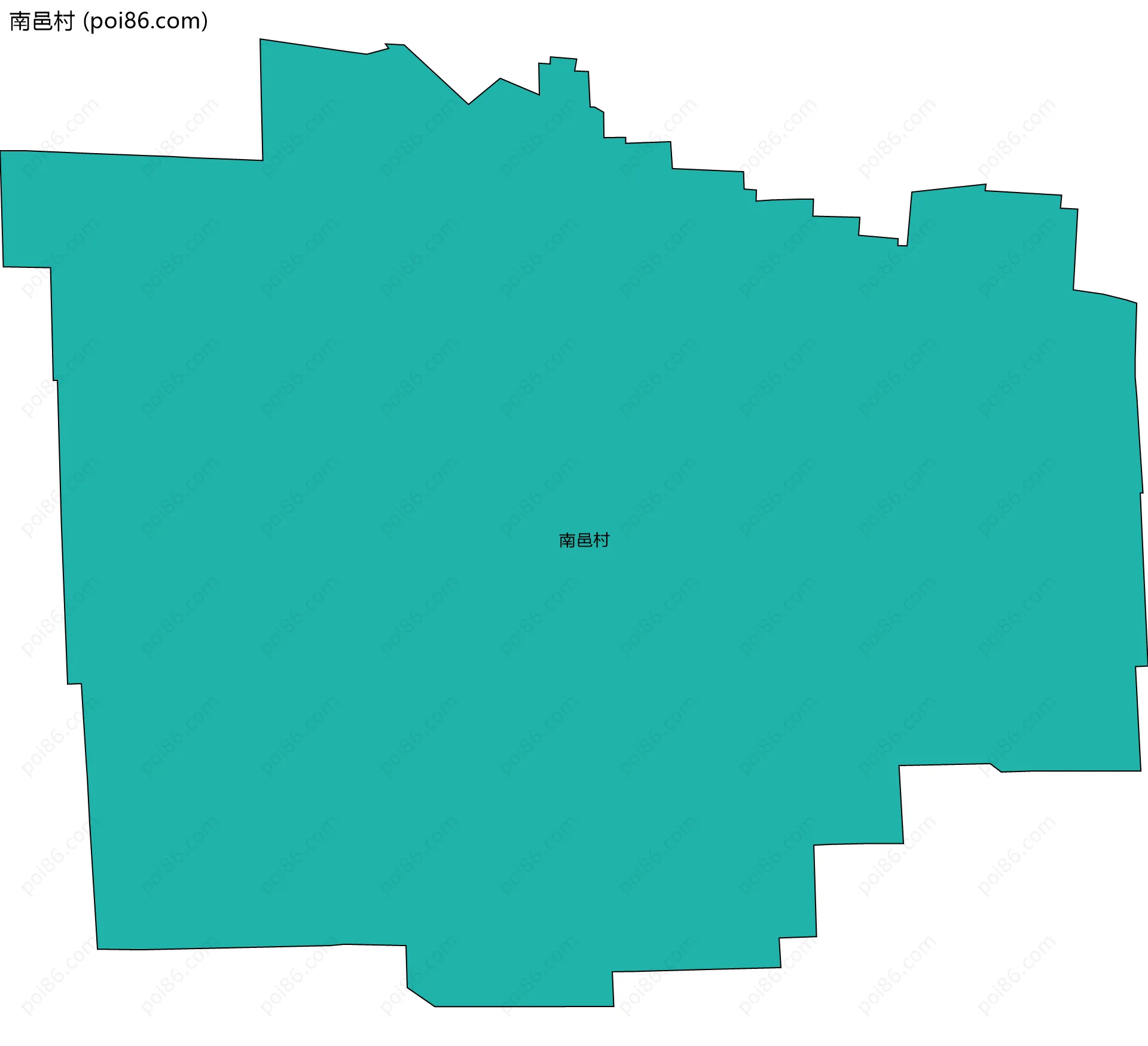 南邑村边界地图