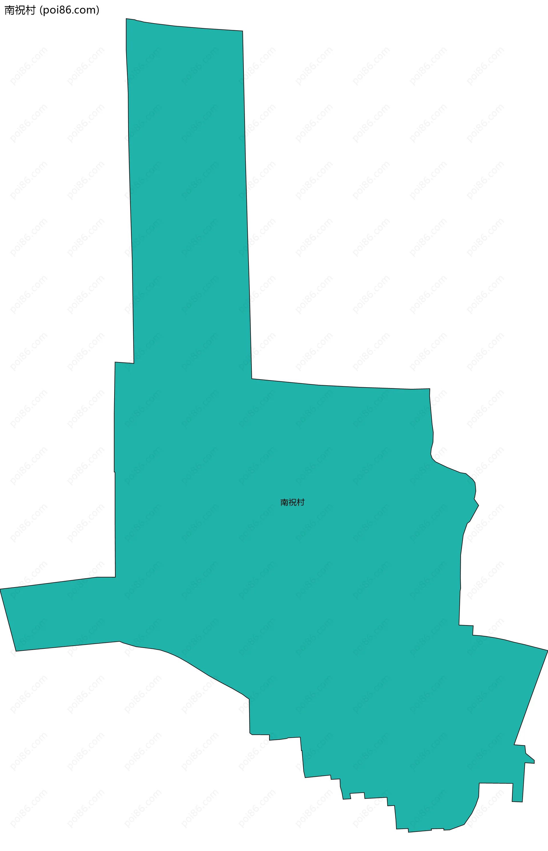 南祝村边界地图