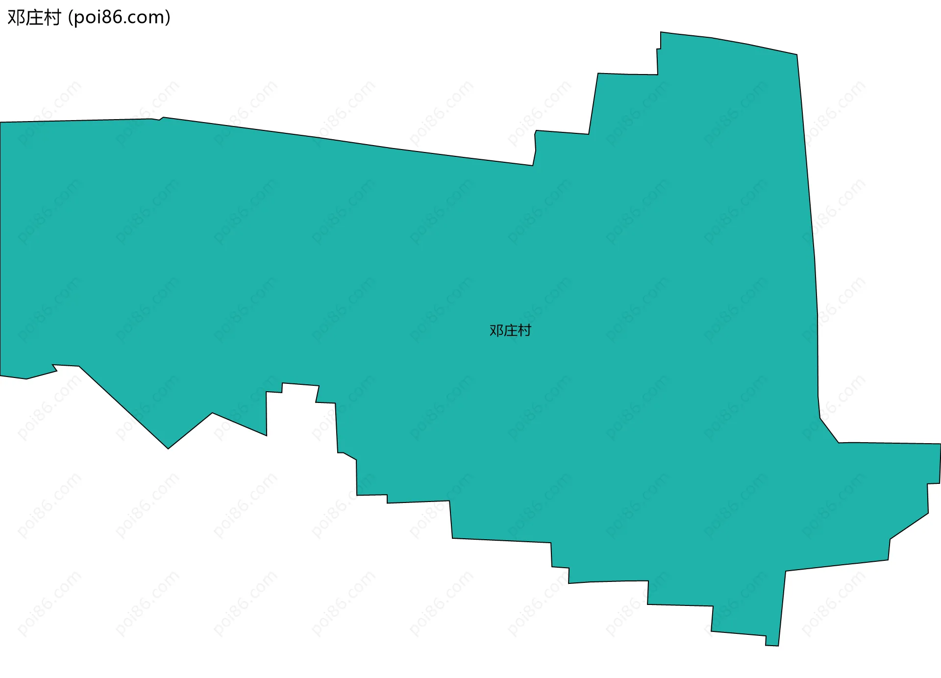 邓庄村边界地图