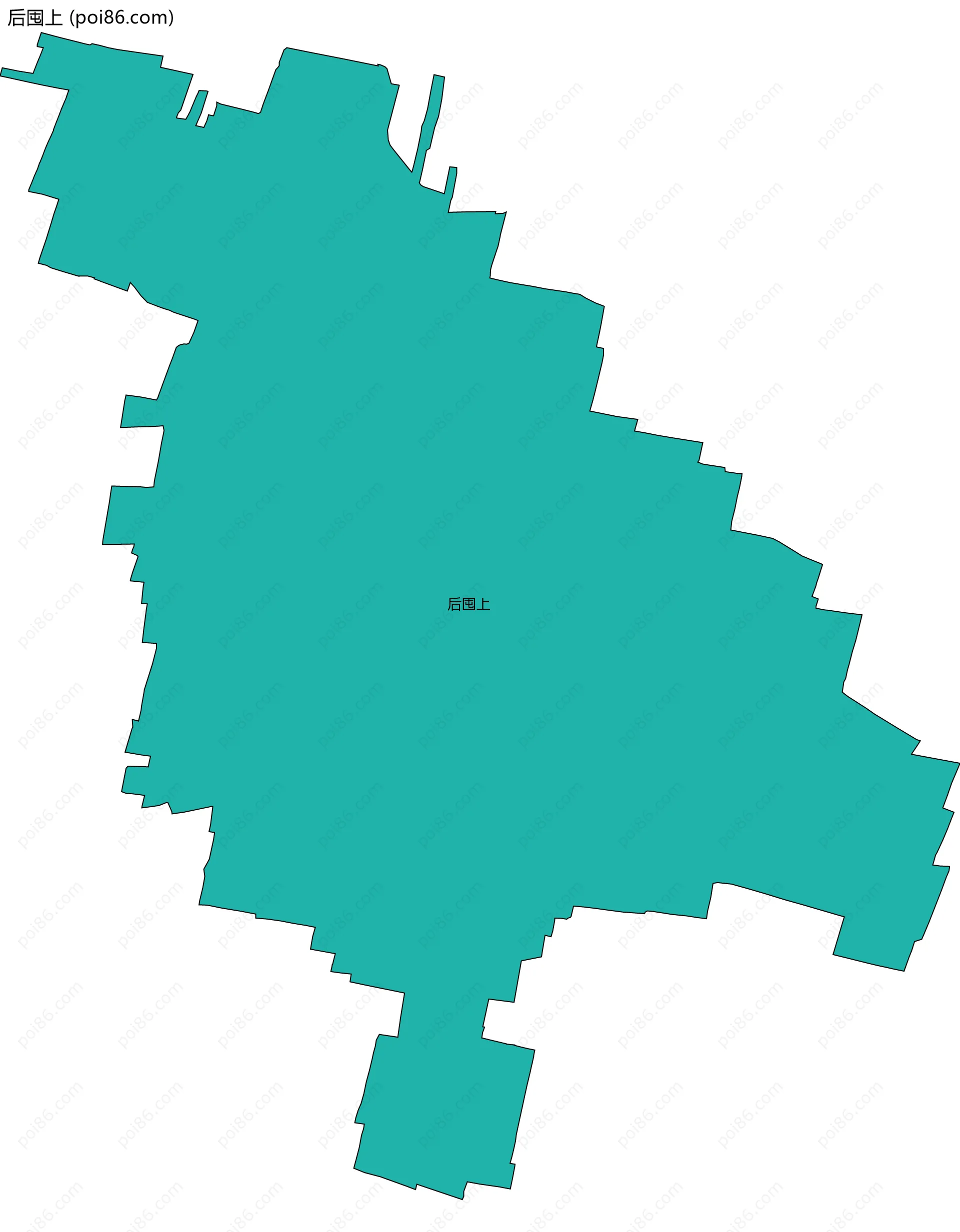 后囤上边界地图