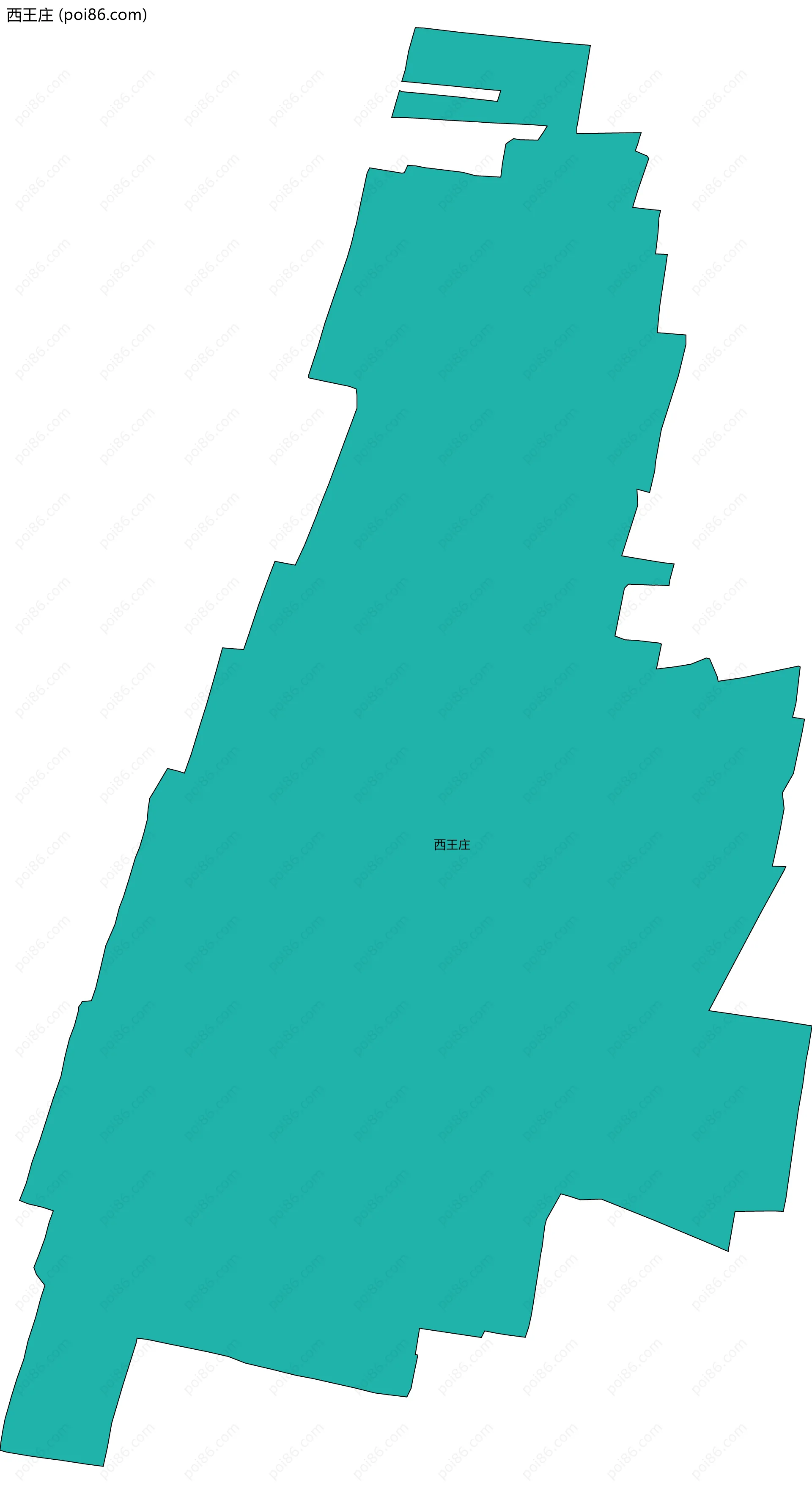 西王庄边界地图