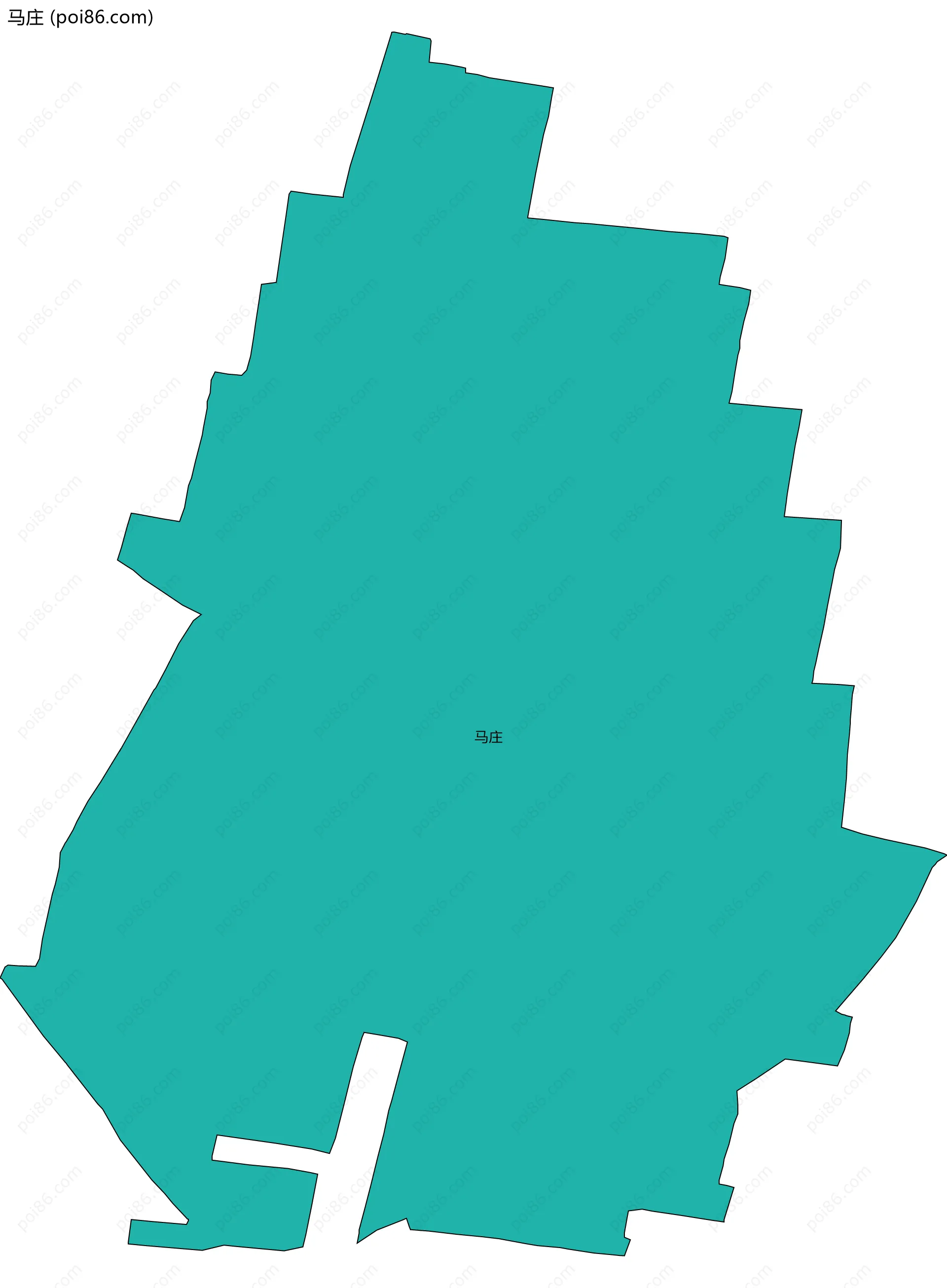 马庄边界地图