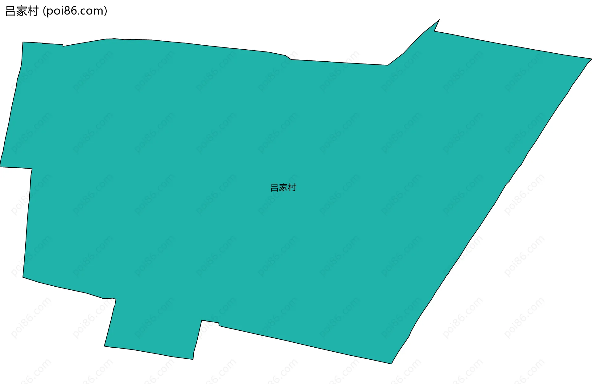 吕家村边界地图