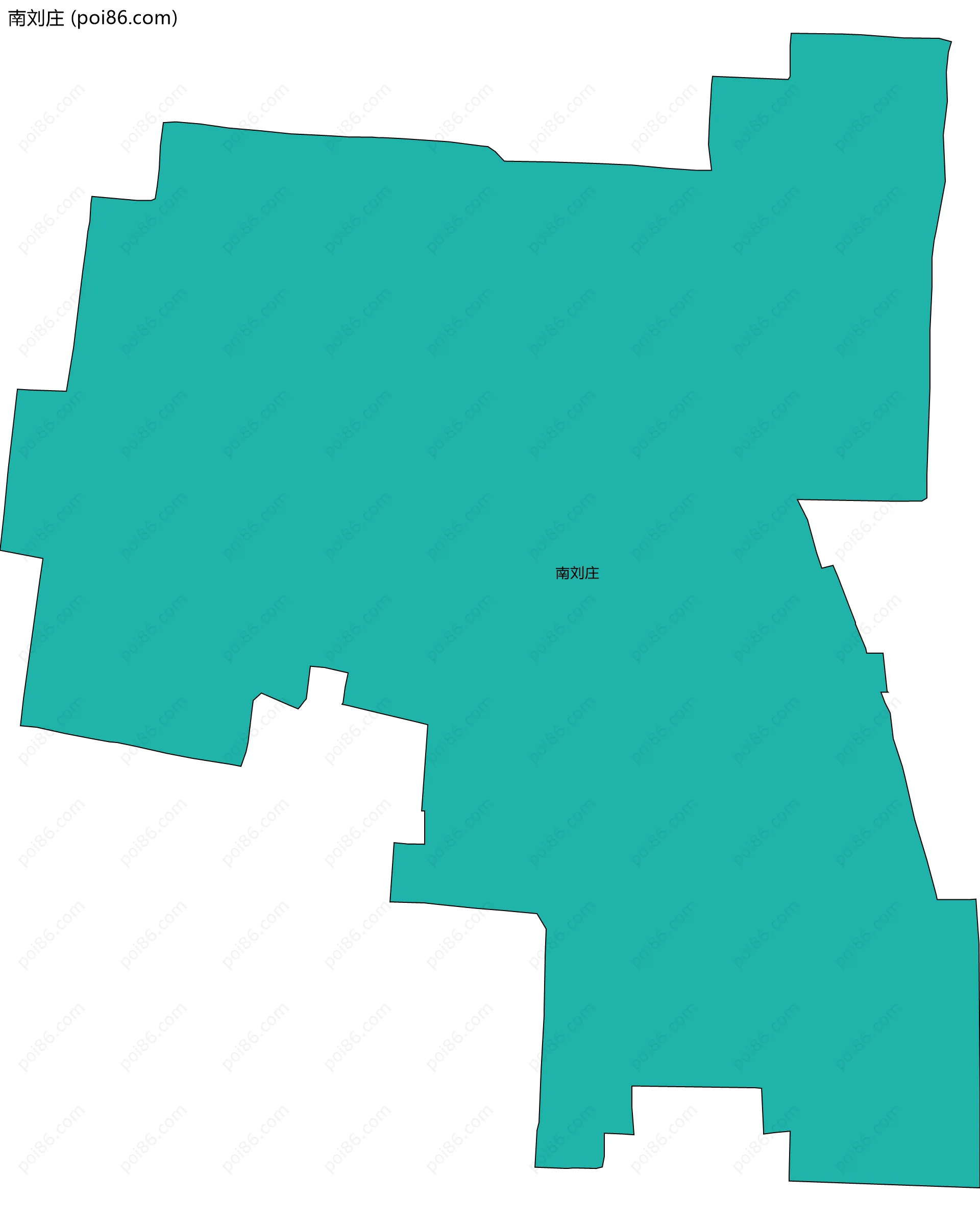 南刘庄边界地图