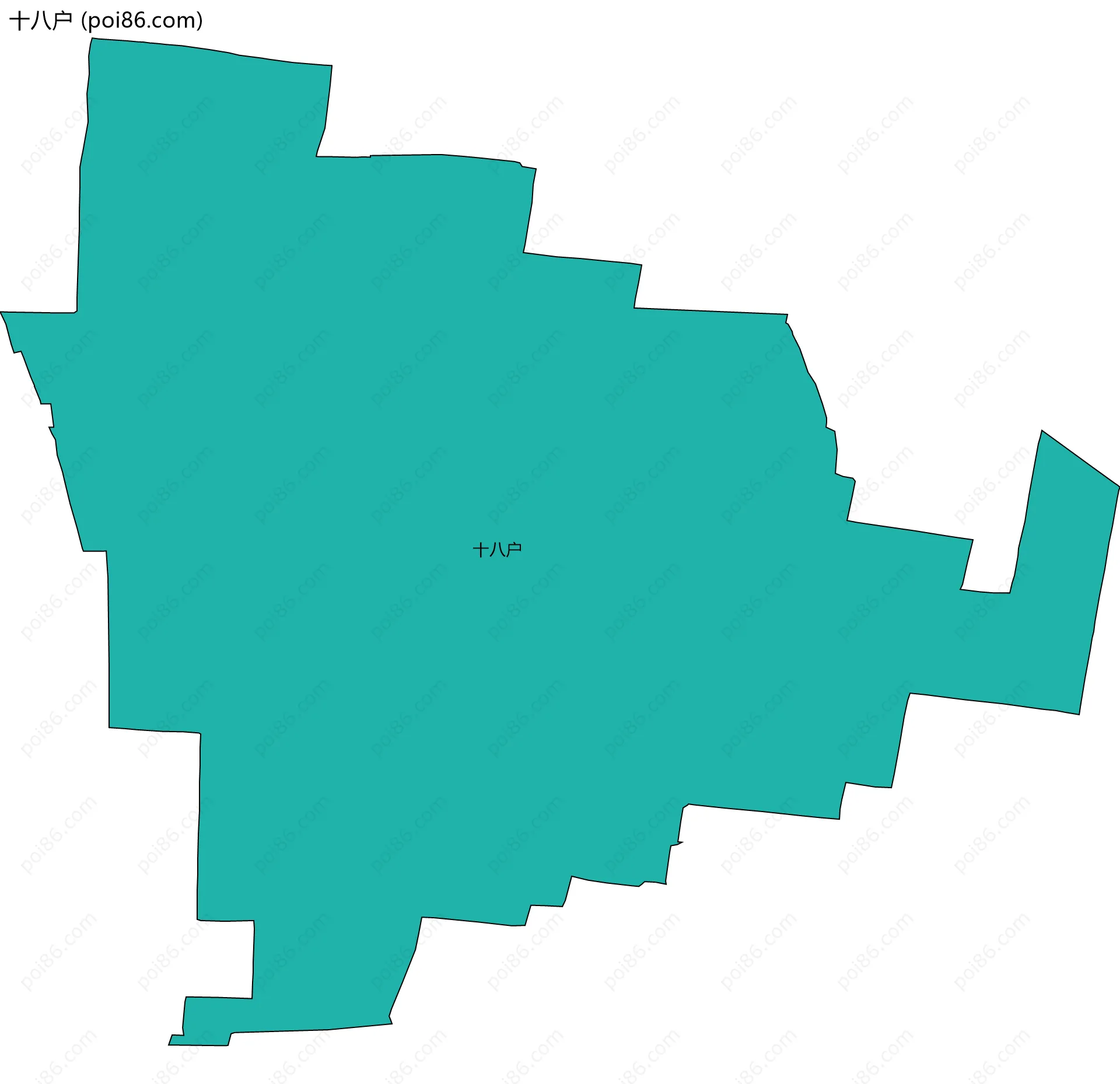 十八户边界地图