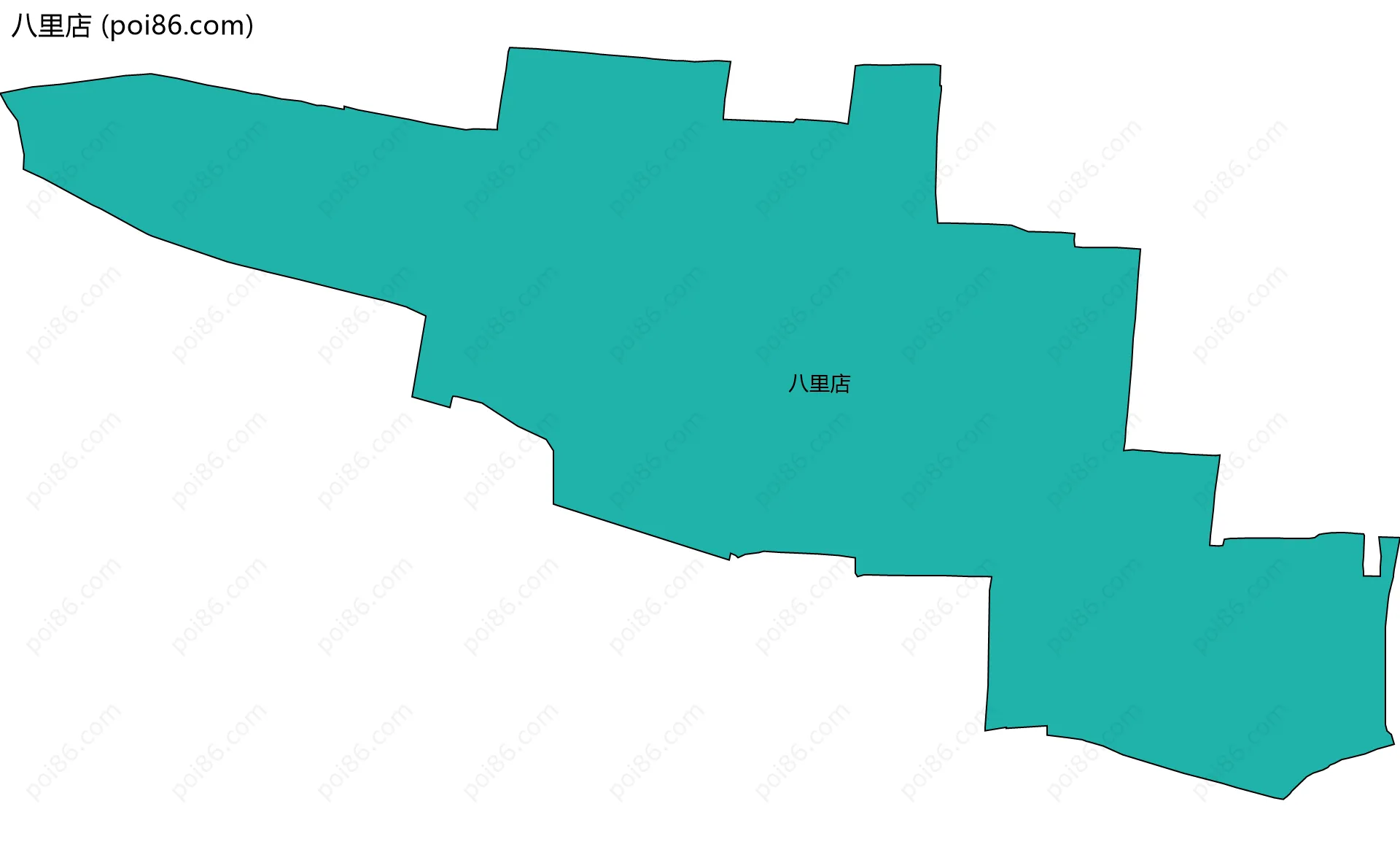 八里店边界地图