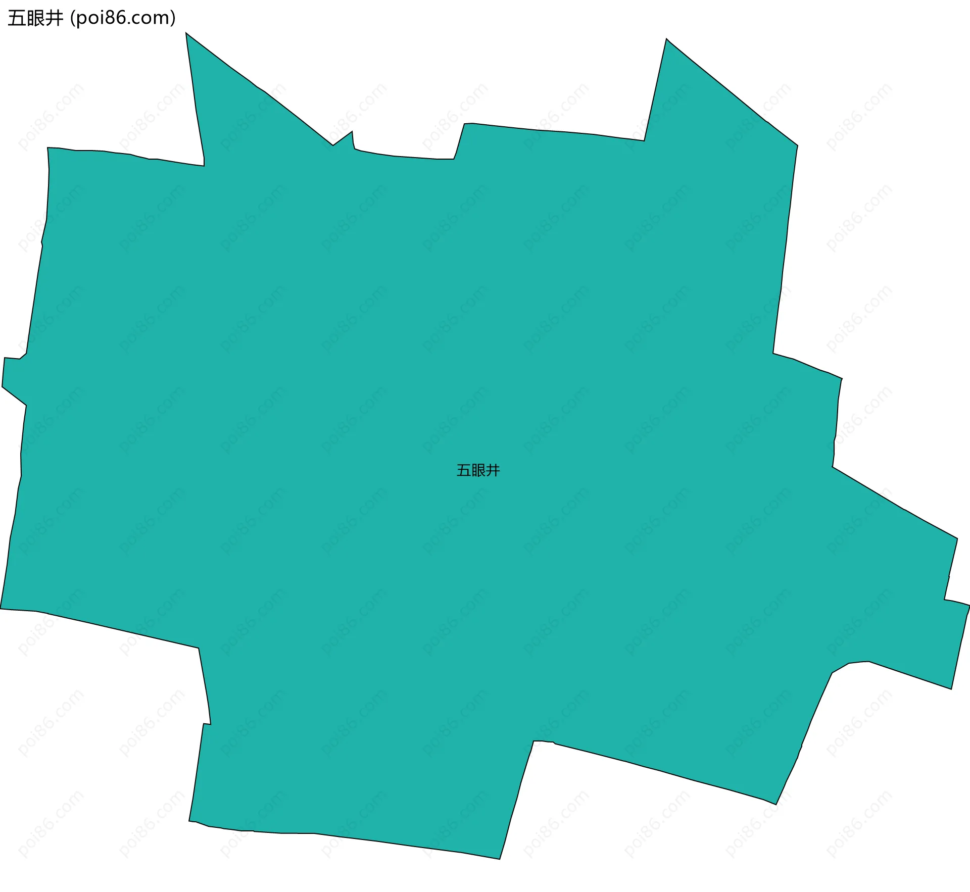 五眼井边界地图