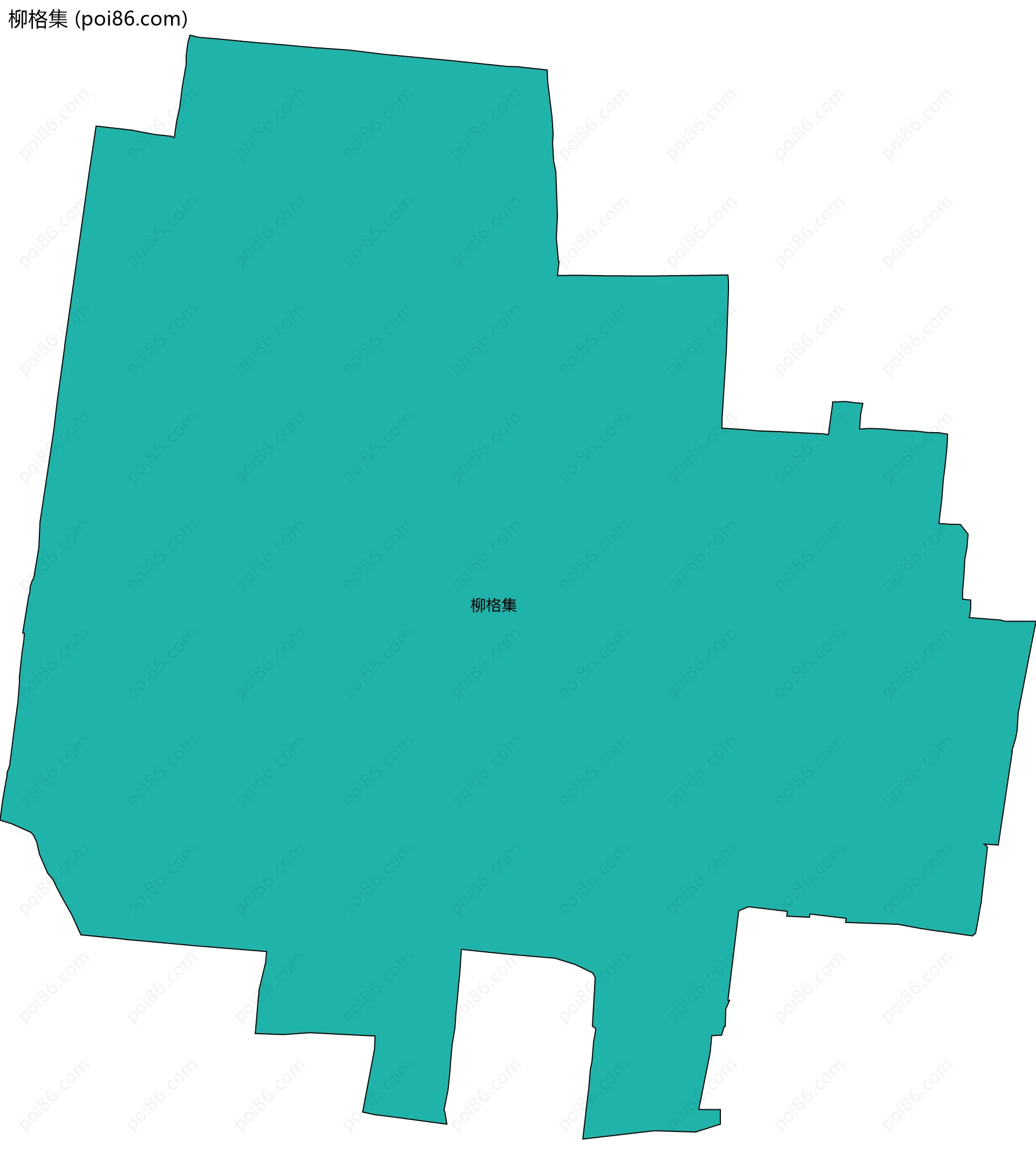 柳格集边界地图