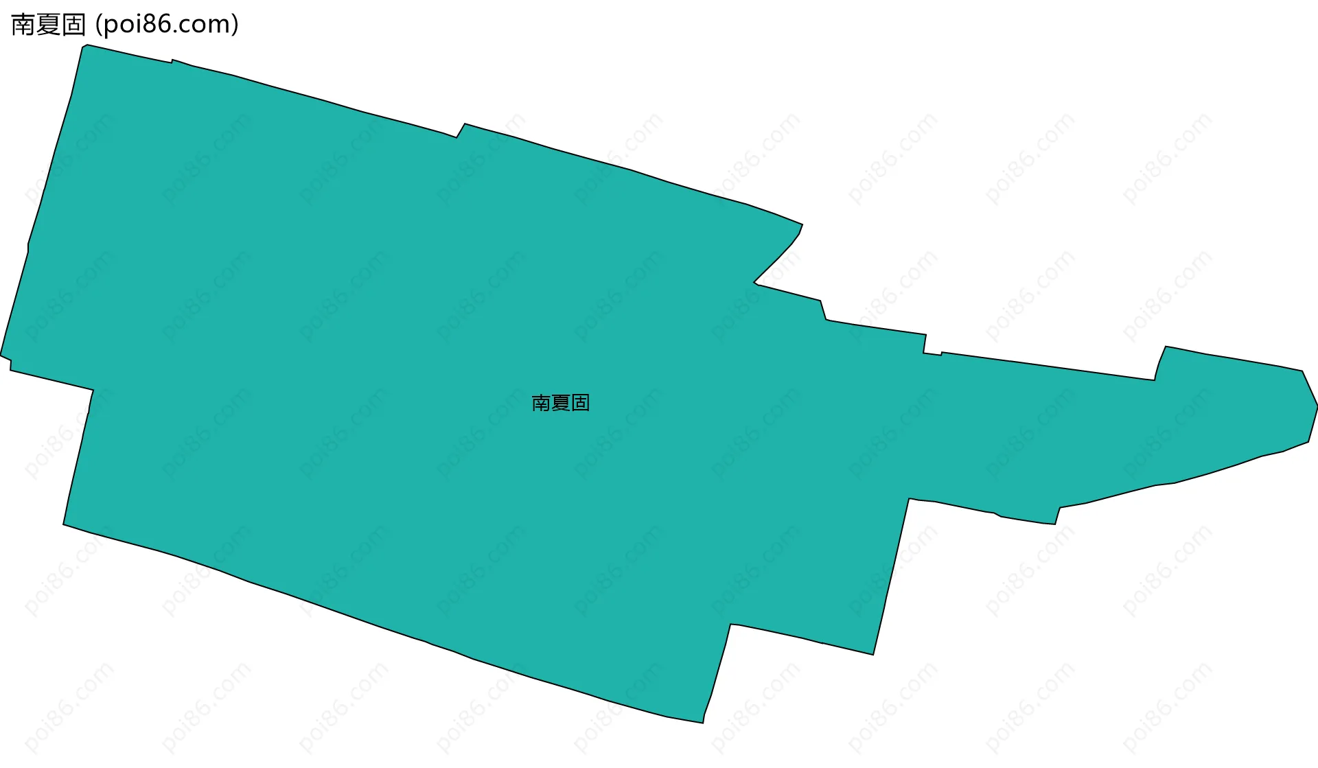 南夏固边界地图