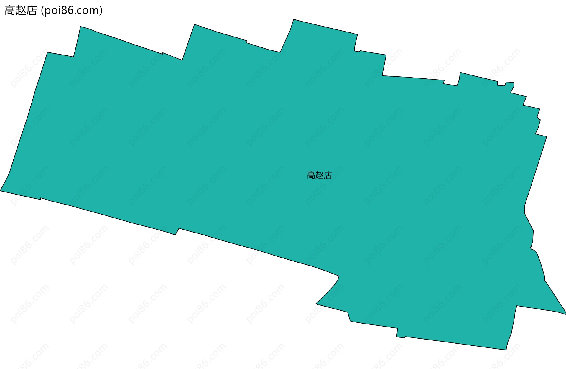 高赵店边界地图