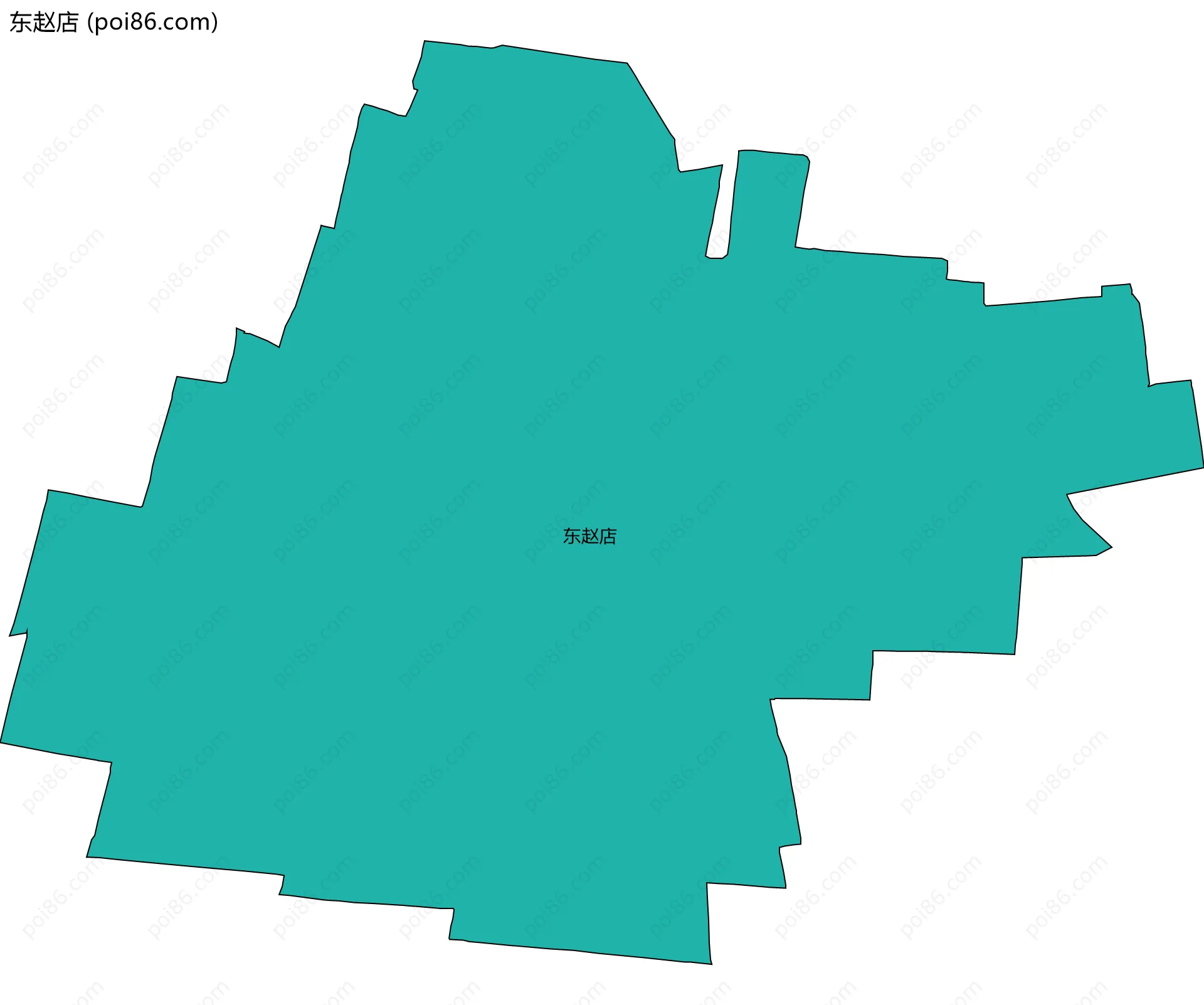 东赵店边界地图