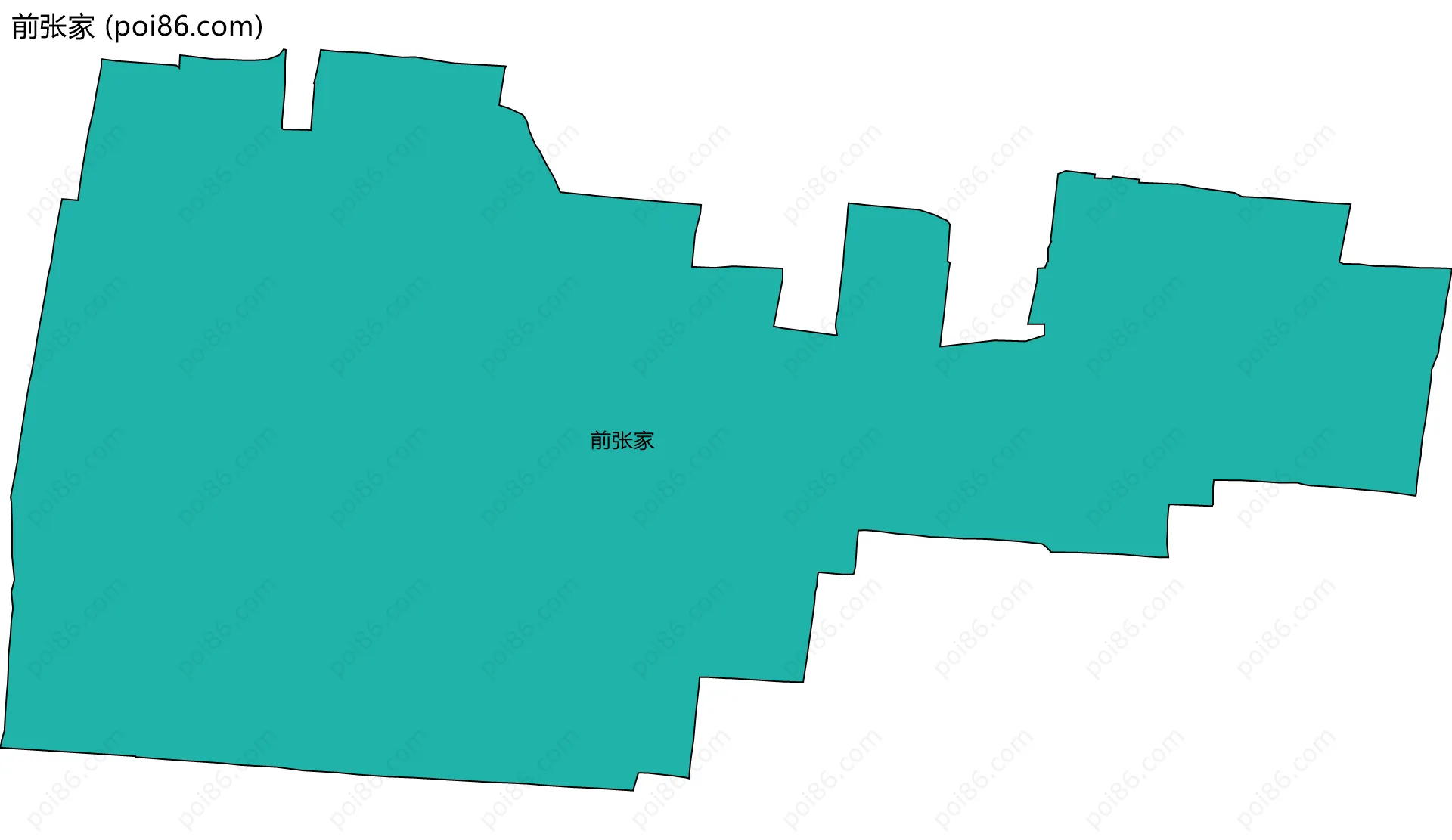 前张家边界地图