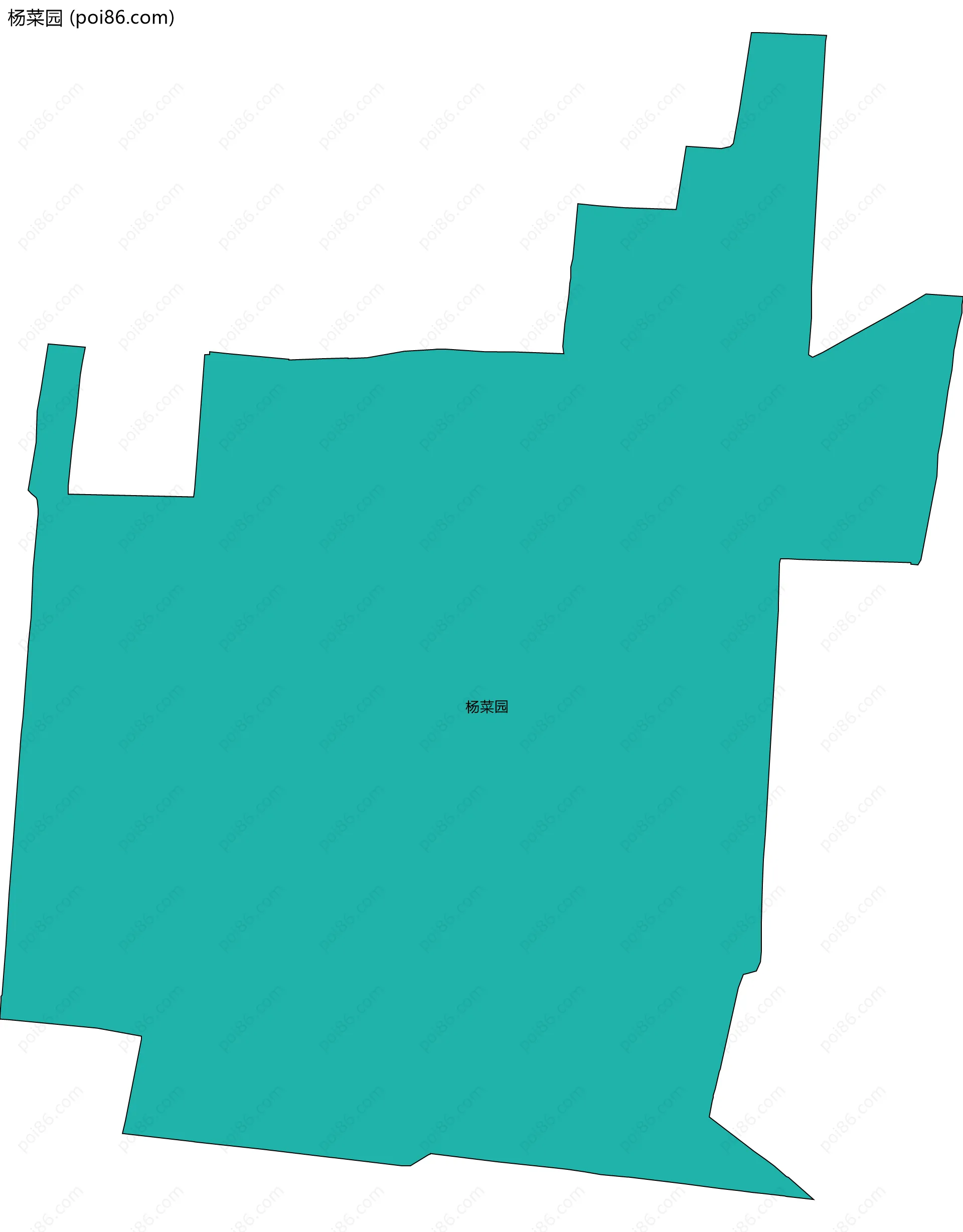 杨菜园边界地图