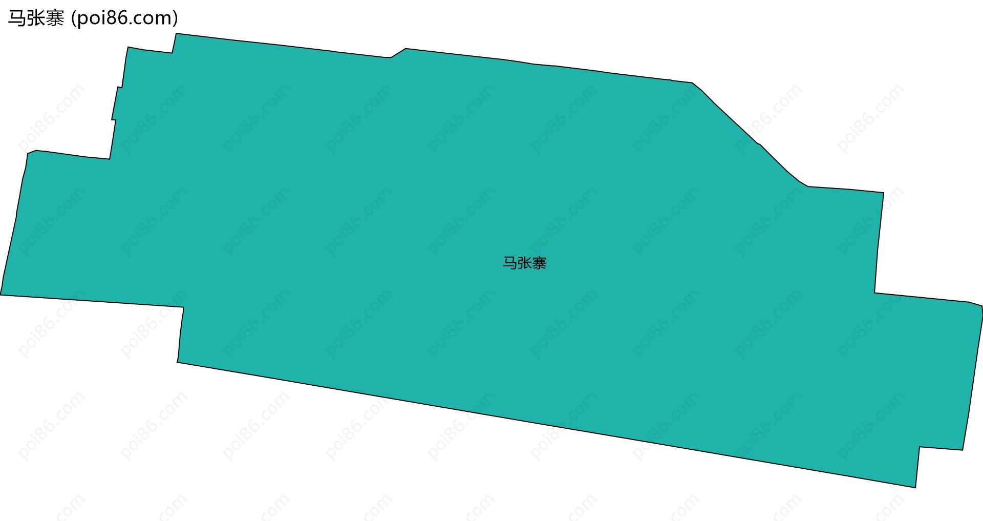 马张寨边界地图