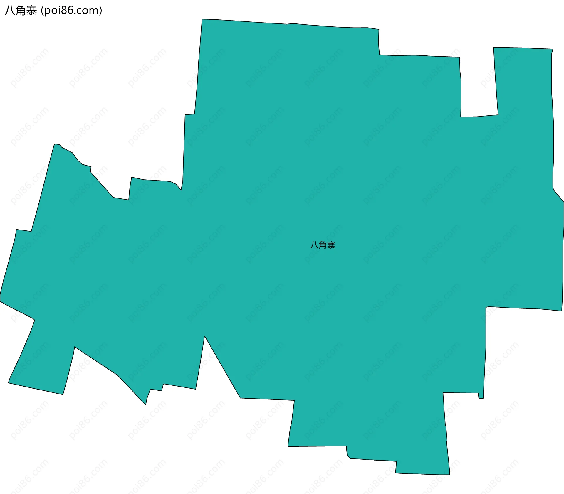 八角寨边界地图