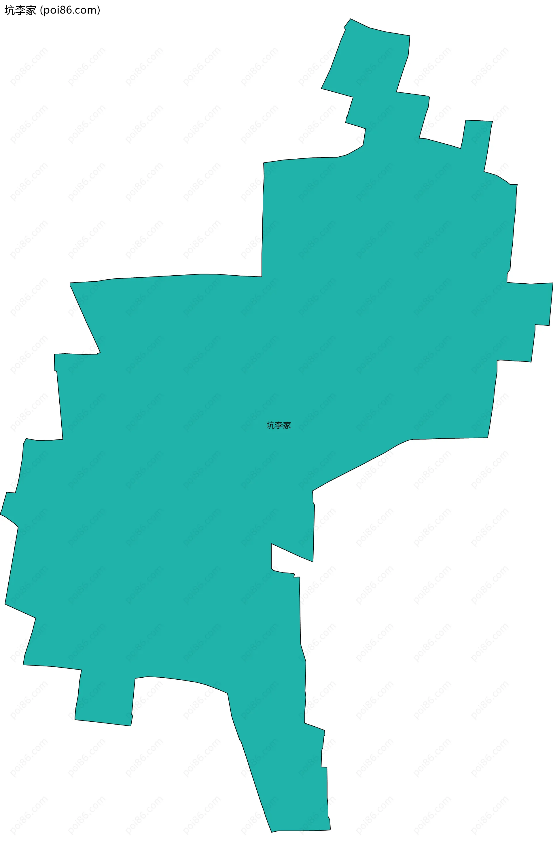 坑李家边界地图