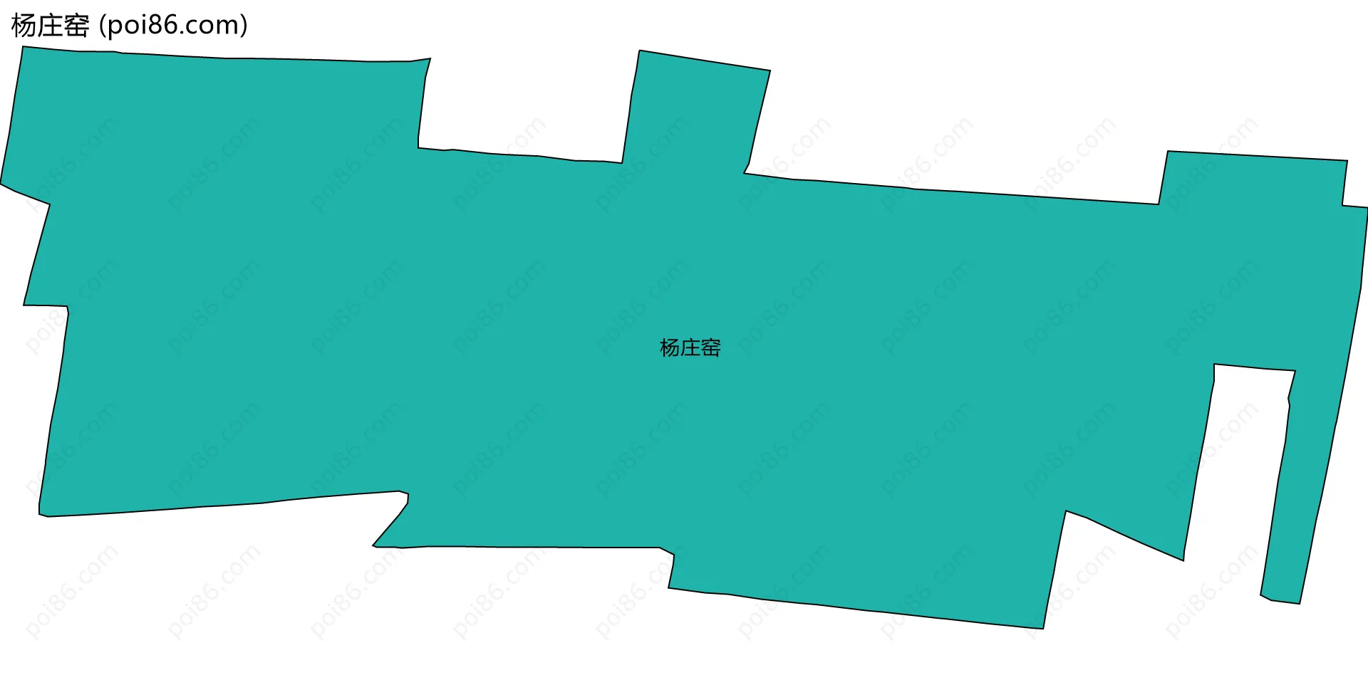 杨庄窑边界地图